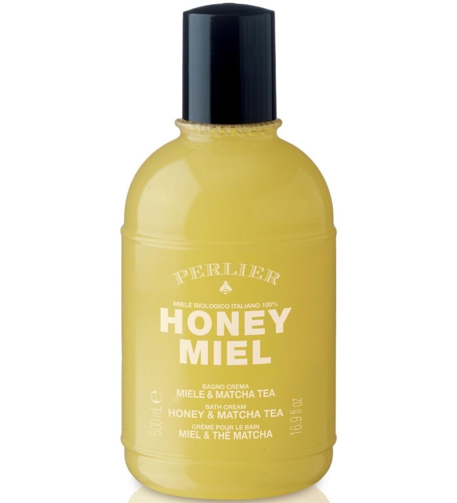Perlier Honey Honey Bath Cream Honey & Matcha Tea - 500 ml - Buy Online on GoSupps.com