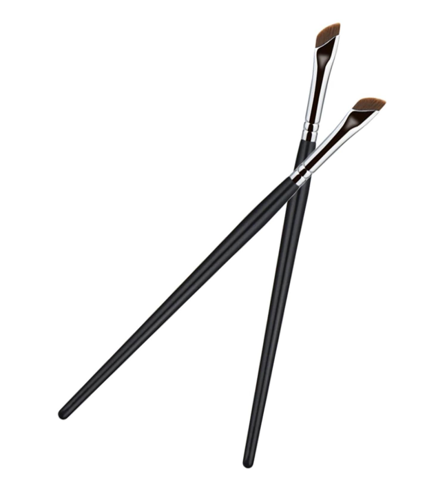 Hemoton 2pcs Eyebrow Brush Flat Concealer Brush Angled Makeup Brush Angled Concealer Brush Cosmetic Brush Flat Eyeliner Brush Flat Makeup Brush Angled Eye Shadow Brush Thin Makeup Brush - Buy Online on GoSupps.com