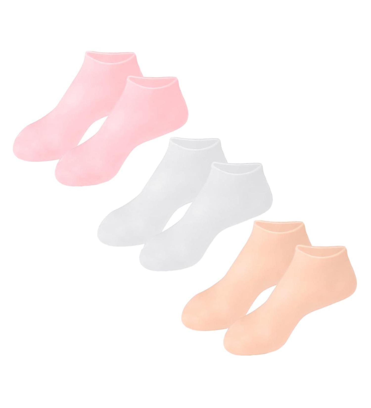 Healeved 3pairs Moisturizing Socks Foot Protective Socks Moisturizing Foot Covers Socks for Cracked Feet Silicone Women s Socks Moisturizing Foot Socks High Heels Girl Child Sebs Elastic 23x9.5cm - Buy Online on GoSupps.com