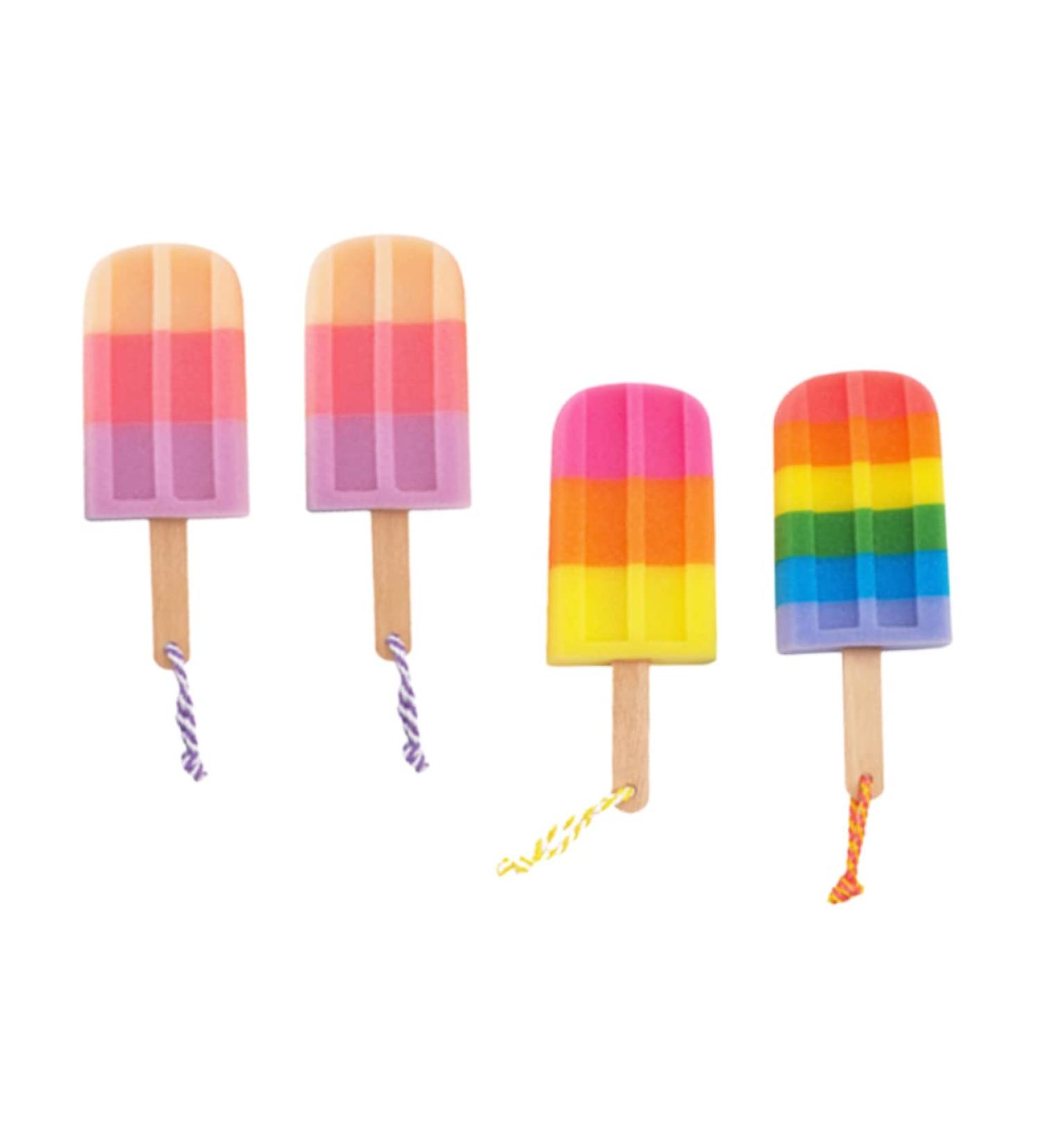 4Pcs Soft Shower Loofah Sponge Set - Gentle Exfoliating Bath Pouf for Men & Babies | Bamboo Body Scrubber - Buy Online on GoSupps.com