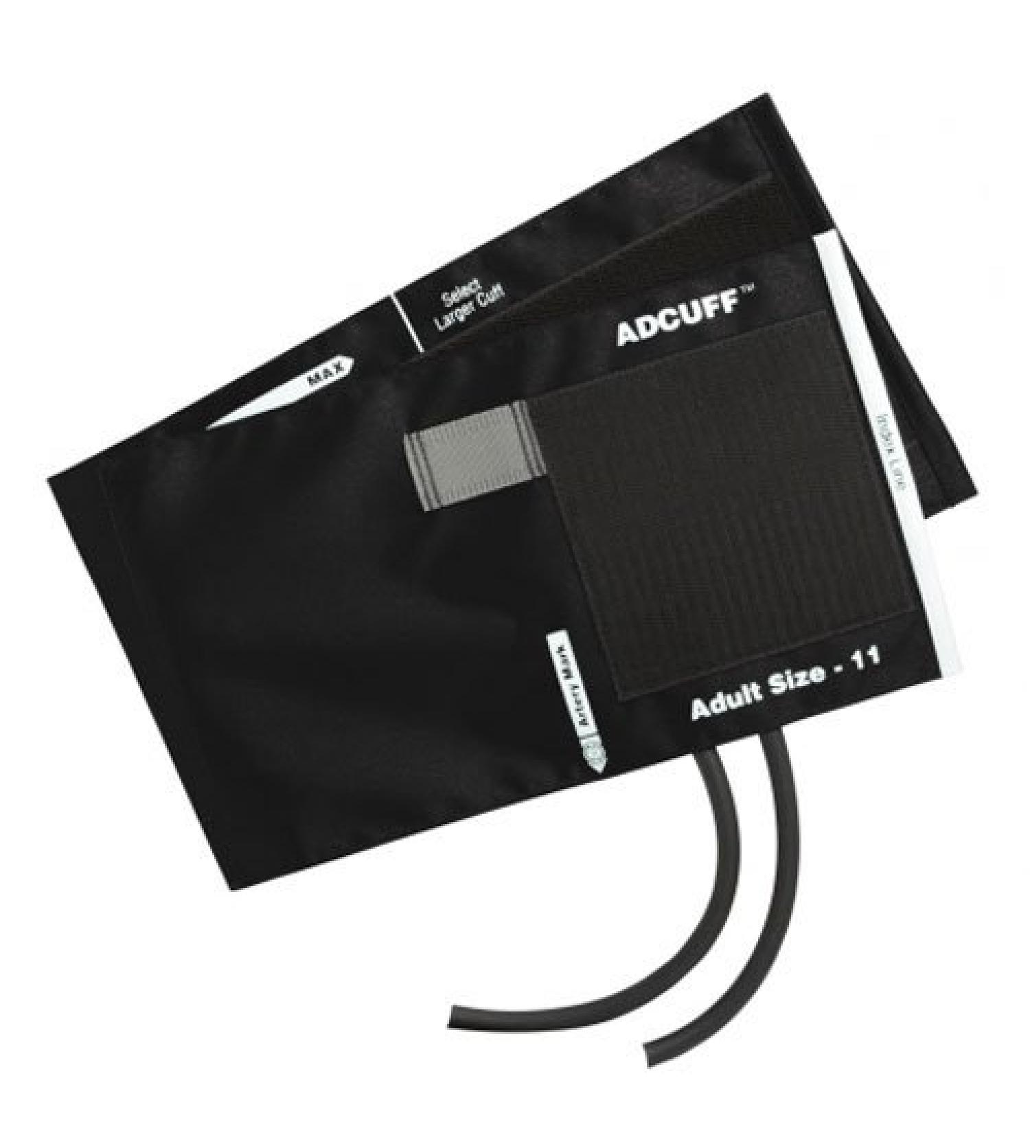 ADC 845-11ABK-2 Blood Pressure Cuff with 2 Tubes Black BK Adult With 2 Tube