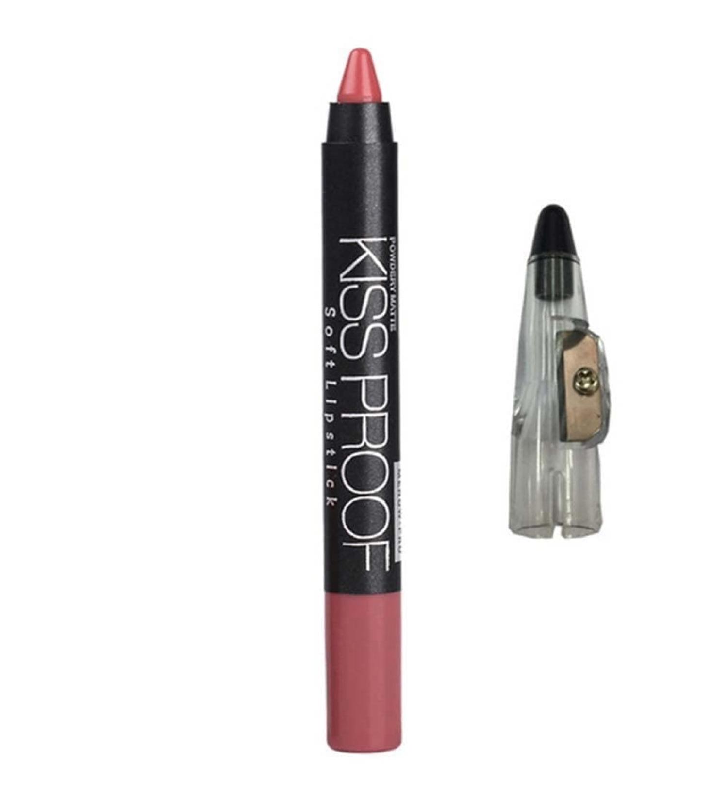 ZJchao MENOW Waterproof Lipstick Long-Lasting Glossy Moisturizing Cosmetic for a Charming Makeup Look 19 Colors (15 Nude Pink)