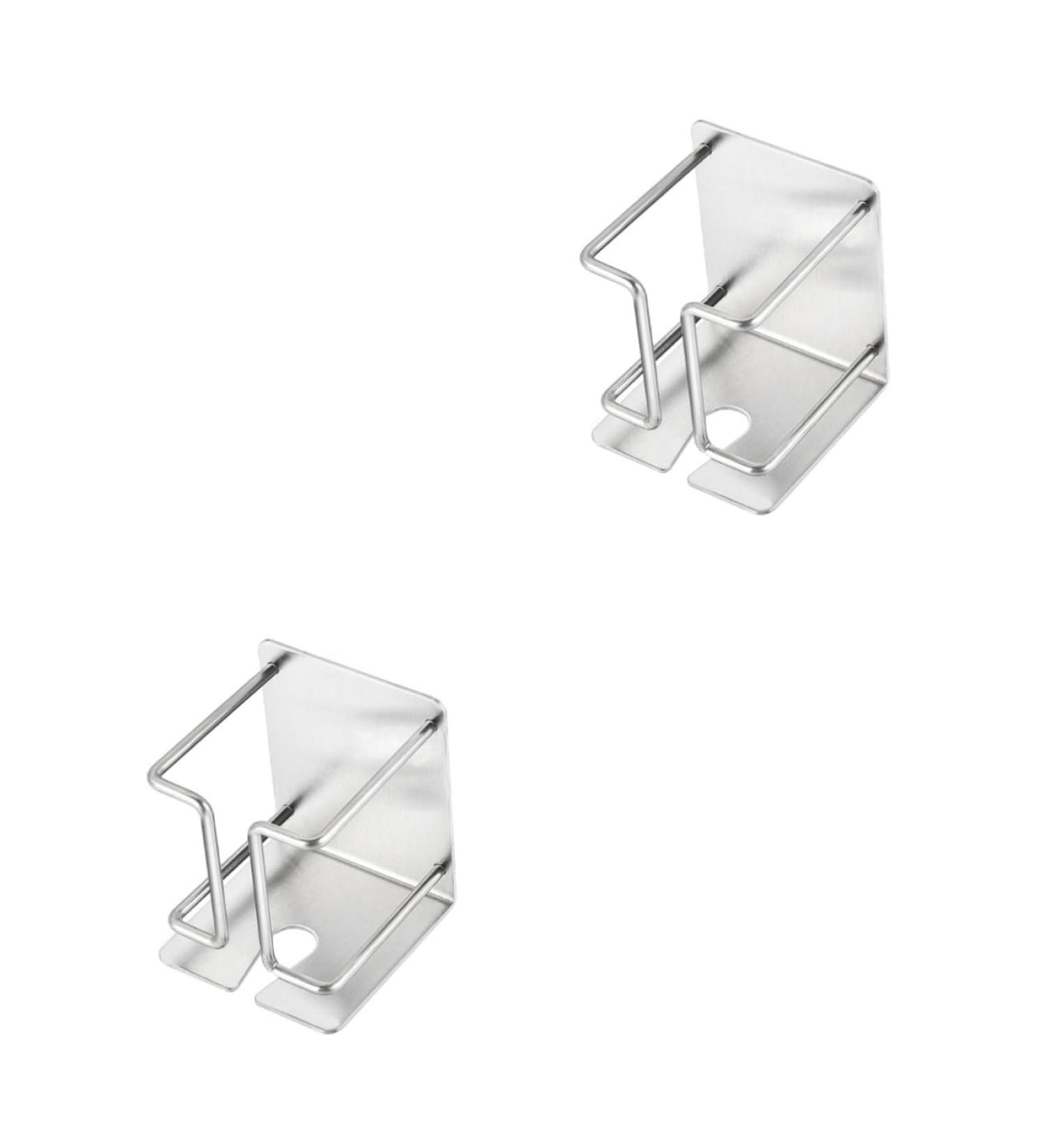 Beaupretty Stainless Steel Razor Wall Holder - Durable Electric Shaver & Toothpaste Organizer - 2-Pack Inox Wall Bracket - Buy Online on GoSupps.com