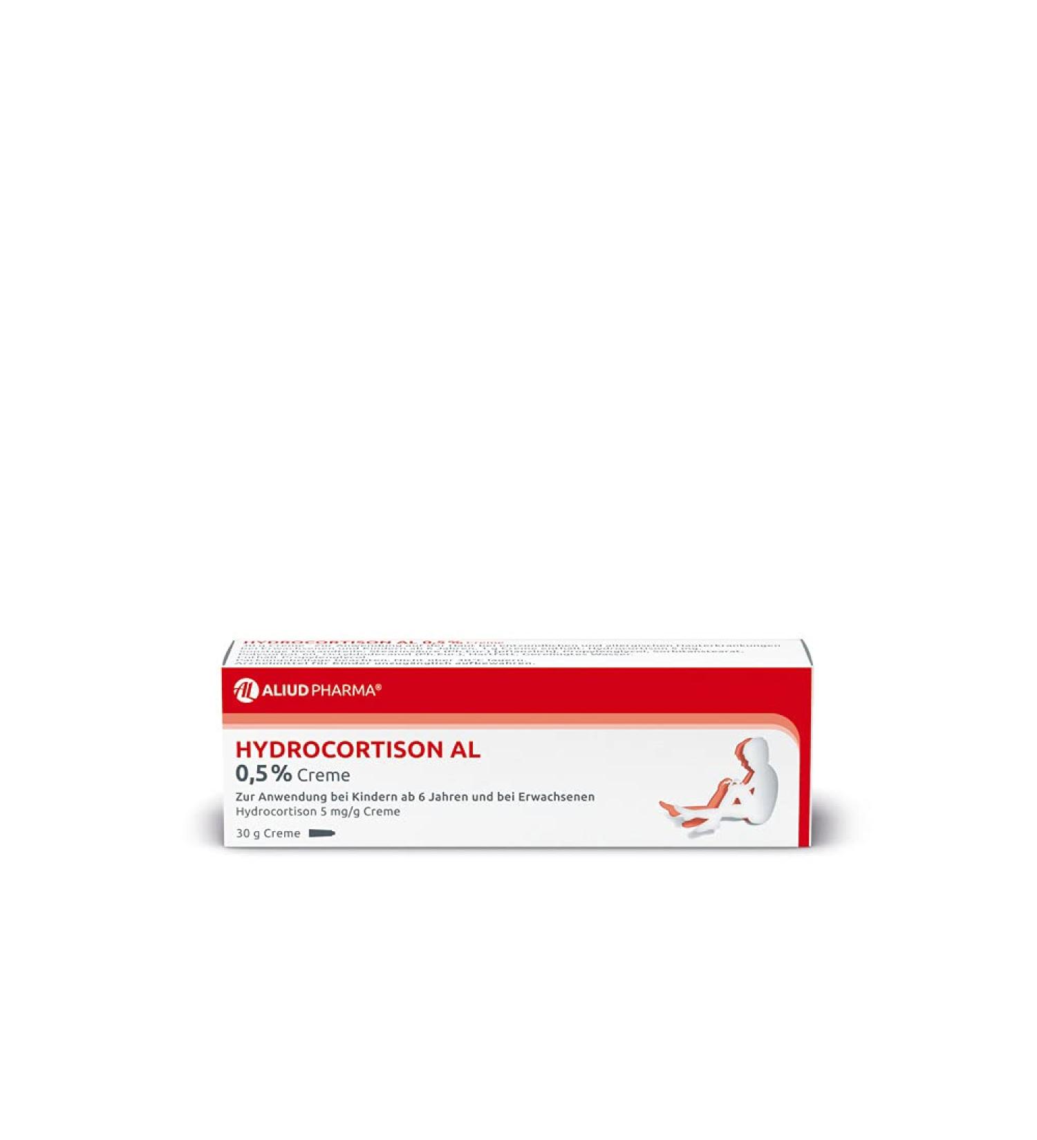Aliud Pharma Hydrocortisone AL 0.5% Cream - 30g for Inflammatory & Allergic Skin Reactions - International Shipping - Buy Online on GoSupps.com