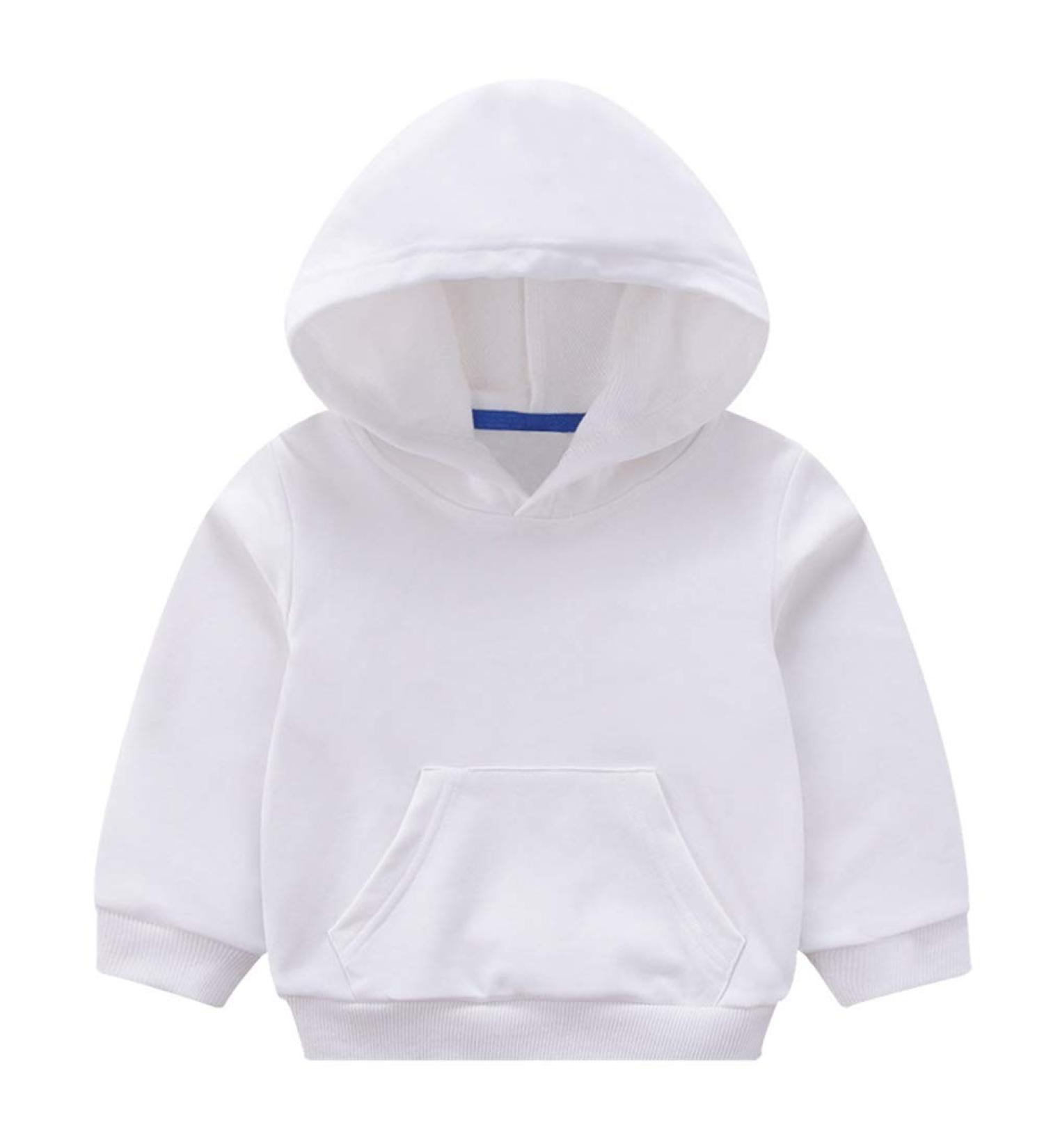 Taigood Kids Hoodie Sweatshirt | Spring Winter Warm Top for Boys and Girls | 3-4 Years | White - Buy Online on GoSupps.com