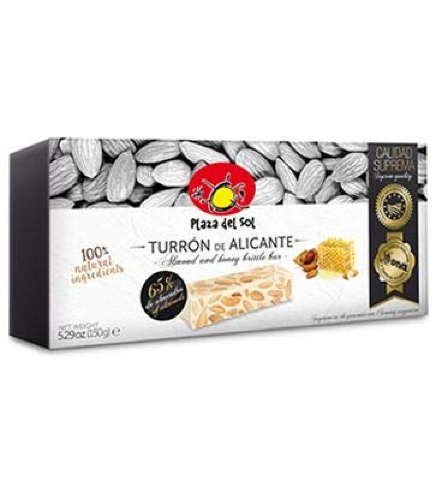 Turron de Alicante (Hard) IGP Alicante "Plaza del Sol". In case of 150 g. - Buy Online on GoSupps.com