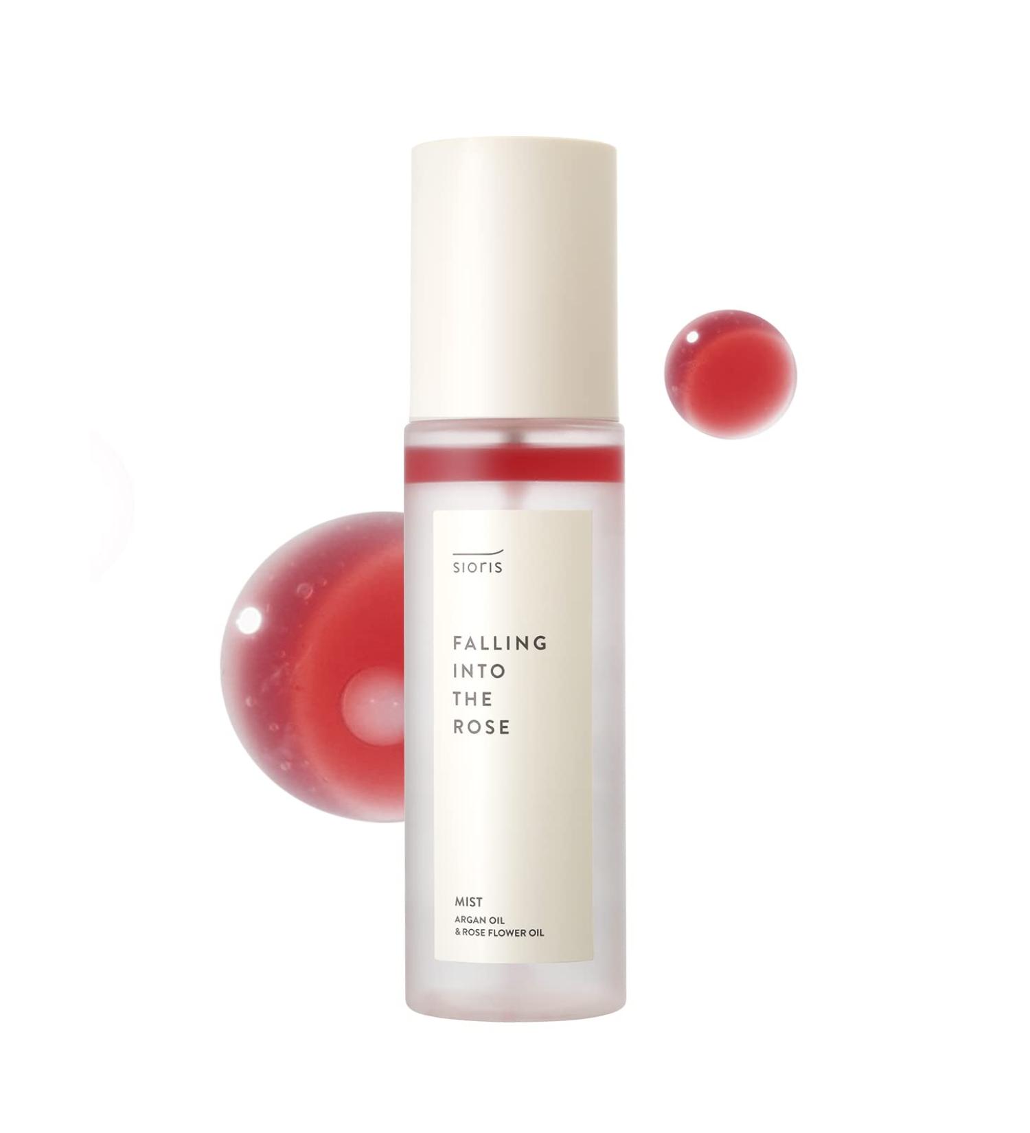 Sioris Falling Into The Rose Mist 100ml - Organic 3in1 Hydrating Mist Toner+Serum - Vegan Korean Skincare - Cosmos Certified Gift - 3.38 Fl Oz - Buy Online on GoSupps.com