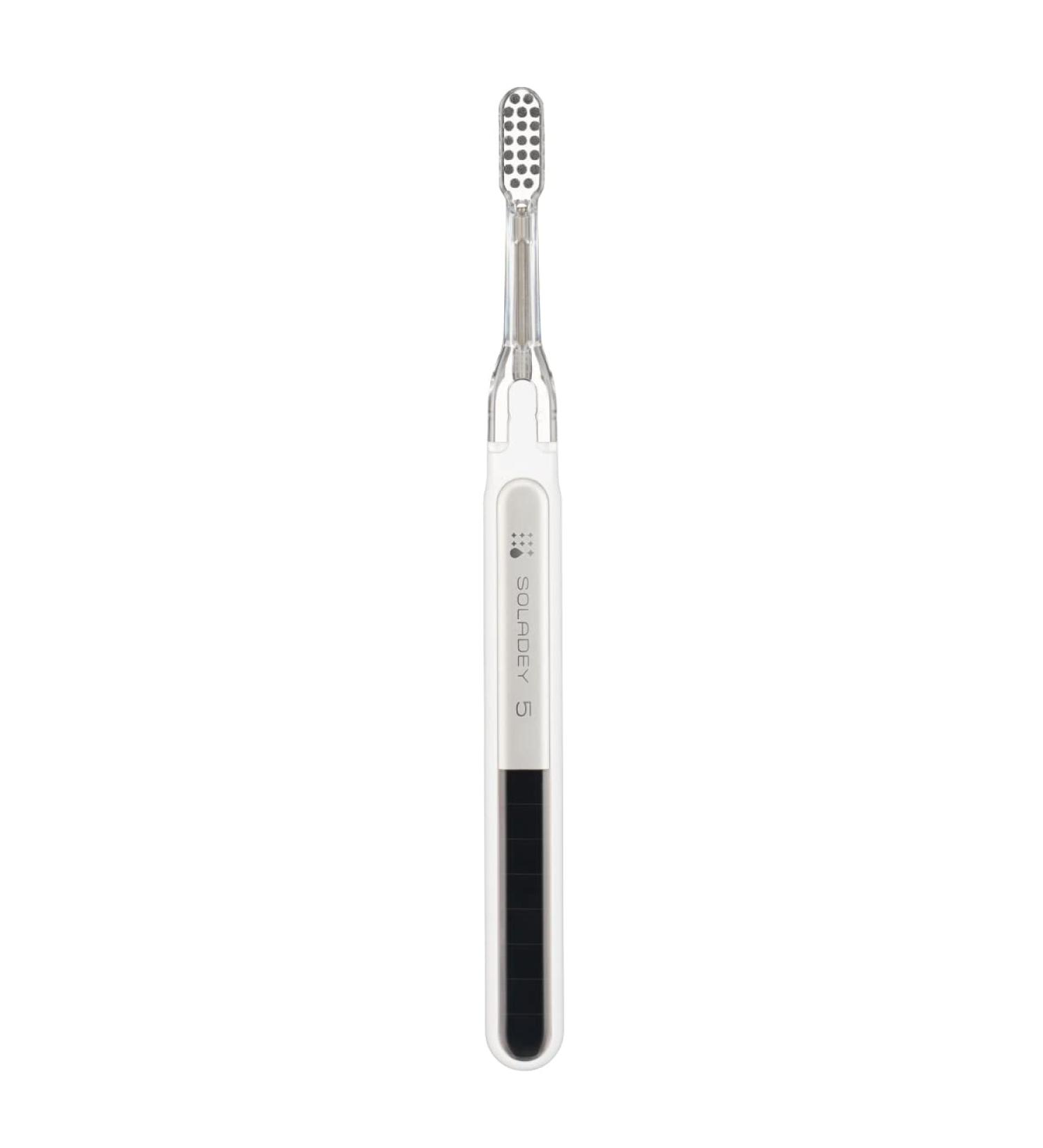 Buy Soladey 5 Ionic Toothbrush - White | Large Solar Cells & TiO2 | Brush Without Toothpaste | International Shipping Available - Buy Online on GoSupps.com