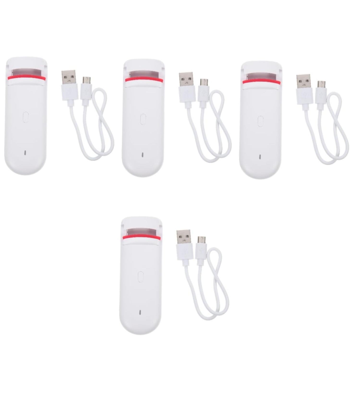 FRCOLOR 4pcs Heated Eyelash Curler & Mascara Tool | Travel Eyelash Comb & Hair Rollers for Women | Perfect Makeup Supplies - Buy Online on GoSupps.com