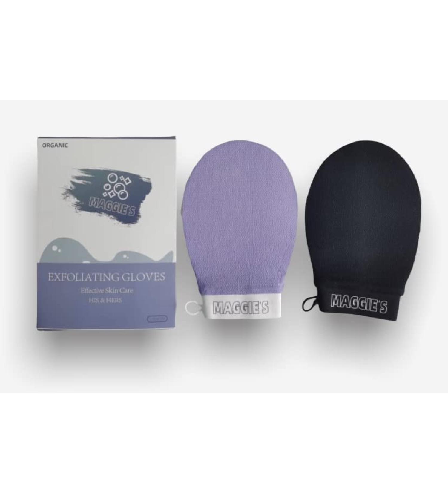 Maggie s Deep Exfoliating Mitt Body Scrub for Soft Skin Exfoliating Glove & Skin Cleanser - Part of the Best Skincare Kit for Women & Men - Cleanse Dead or Dry Skin - Exfoliator Tool 2 Count - Buy Online on GoSupps.com