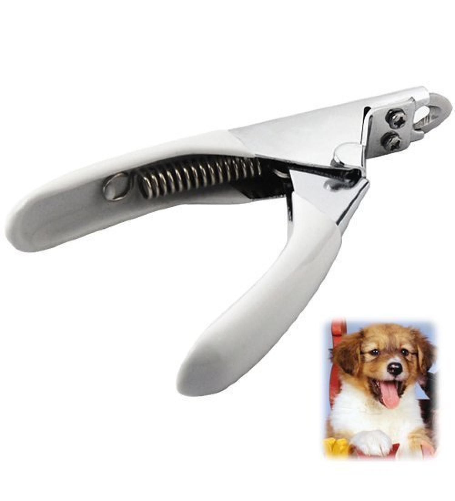 Accessotech Grey Pet Nail Clippers Cutter for Dogs Cats Birds Guinea Pig Animal Claws Scissor Cut - Buy Online on GoSupps.com