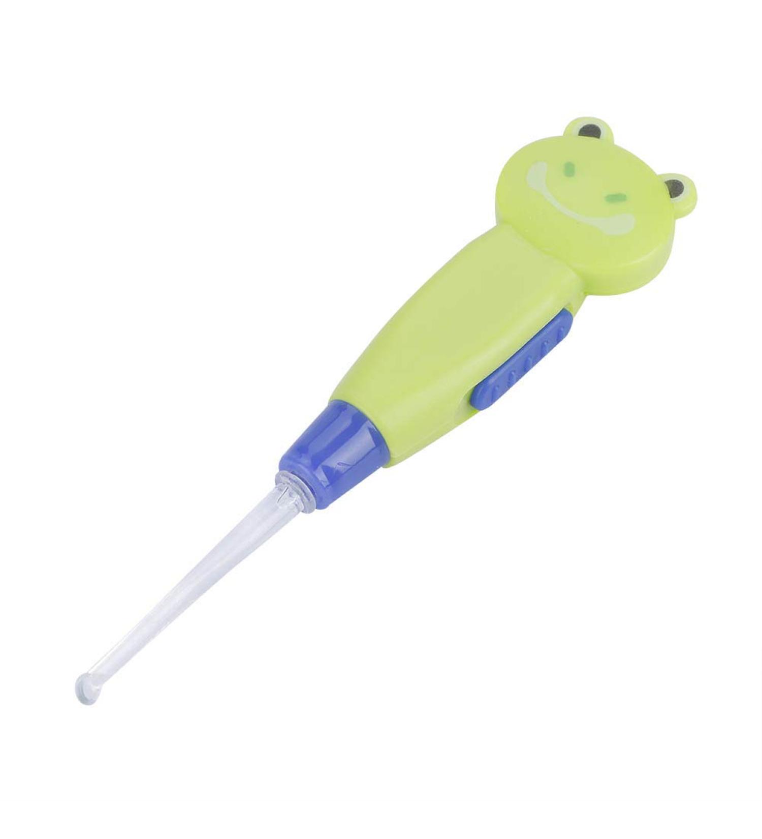 Buy Baby Earwax Remover - Cute Cartoon LED Earpick & Cleaner Tool (Green) for Safe Ear Care - Buy Online on GoSupps.com