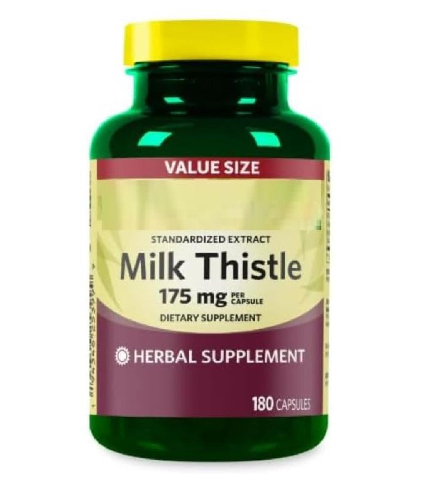 SEDLAV Milk Thistle Extract 175 mg Liver Health Support Supplement 180 Gelatin Capsules