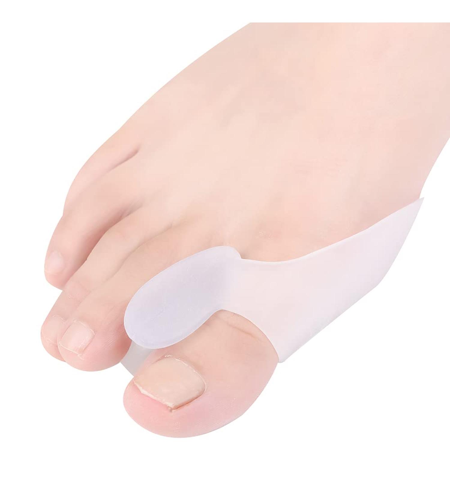 Hoogoo Bunion Toe Corrector Pads 8Pcs - Toe Separator and Spreader for Overlapping Toes - Gel Bunion Cushions for Women and Men - Buy Online on GoSupps.com