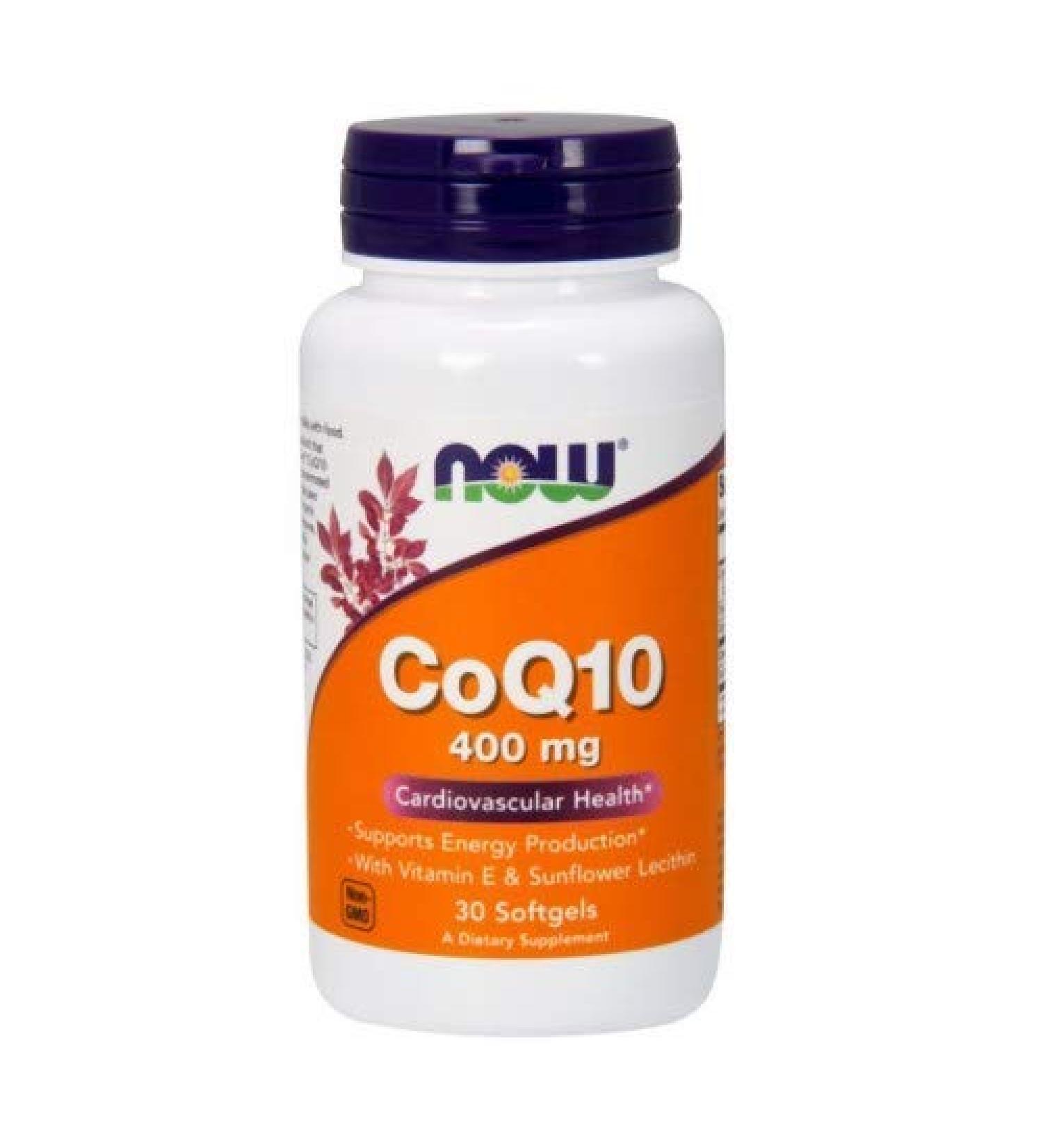 Now Foods CoQ10 400 mg 30 Softgels
