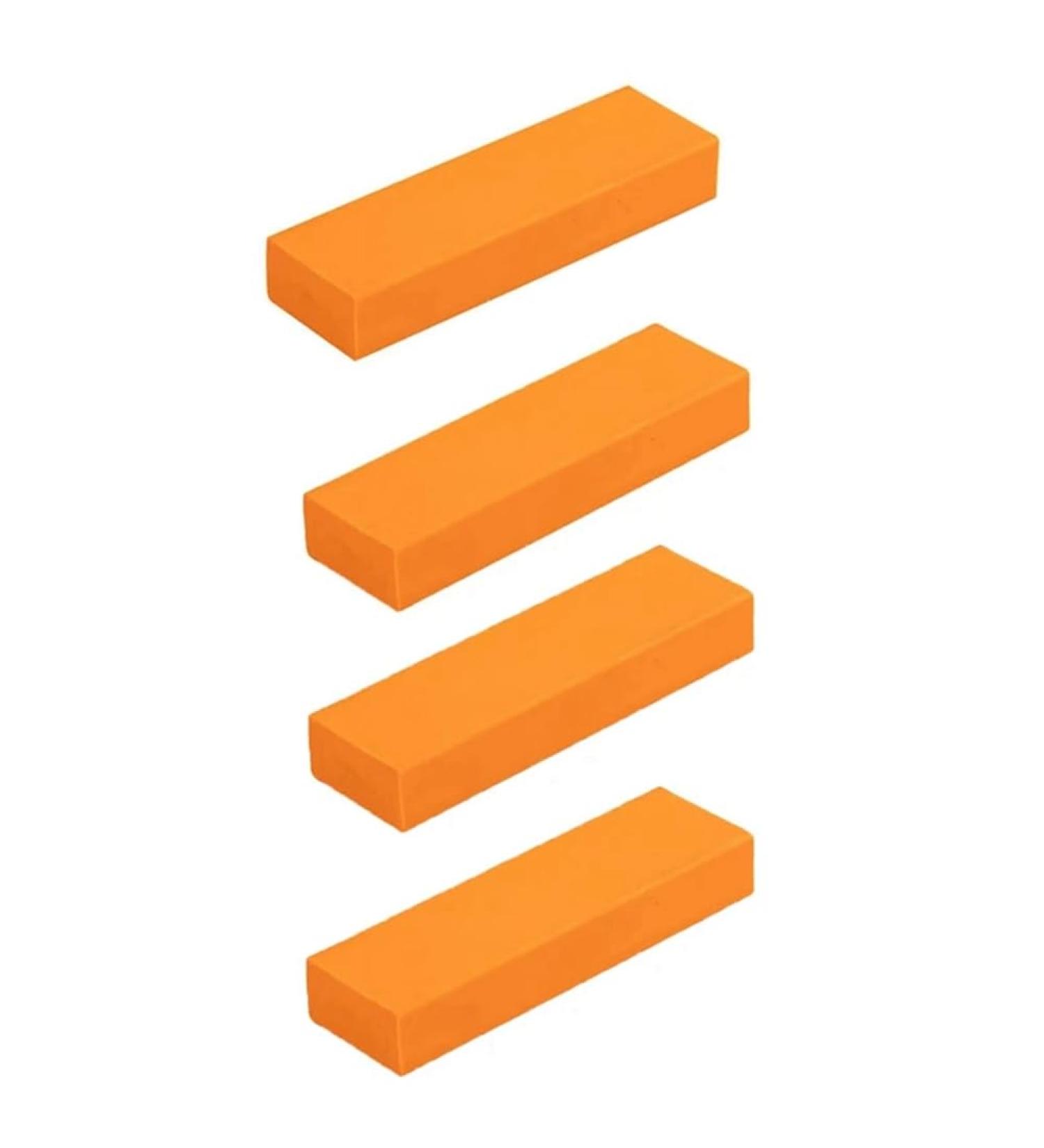 dinio 4Pcs Easy Limescale Eraser Bathroom Glass Rust Remover Rubber Stainless Steel Decontamination Brush Kitchen Toilet Rust Brush Household Kitchen Cleaning Tools - Buy Online on GoSupps.com