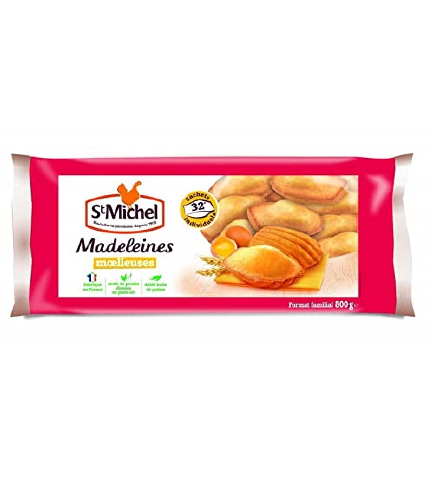 ST MICHEL - Soft Madeleine Individual Plain Shells 800G - Pack of 3  - Buy Online on GoSupps.com