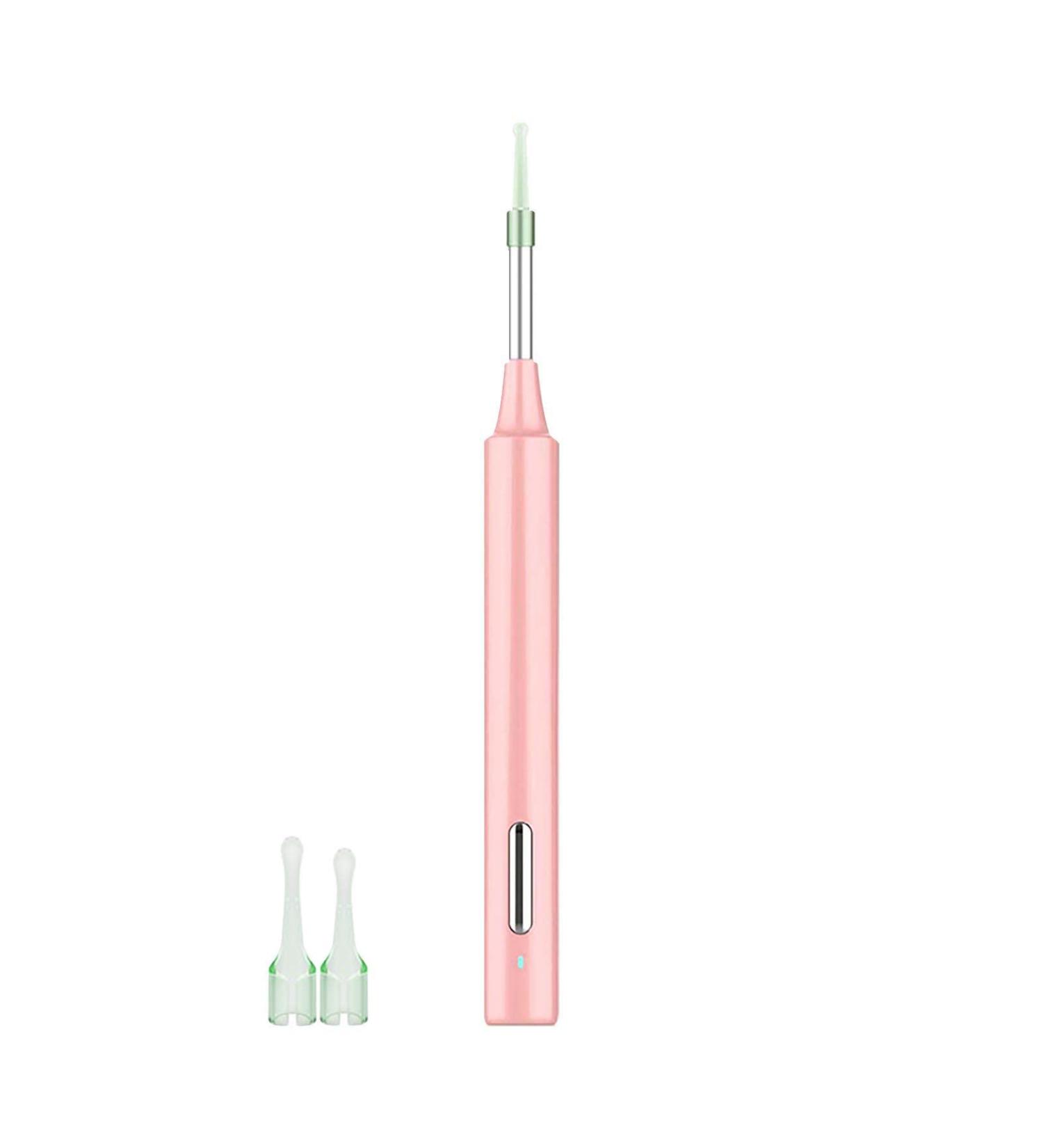 High Definition Smart Visual Ear Digging Spoon Visual Light Emitting Ear Spoon Wifi Visual Ear Clean Ear Wax Remover Pink One Size