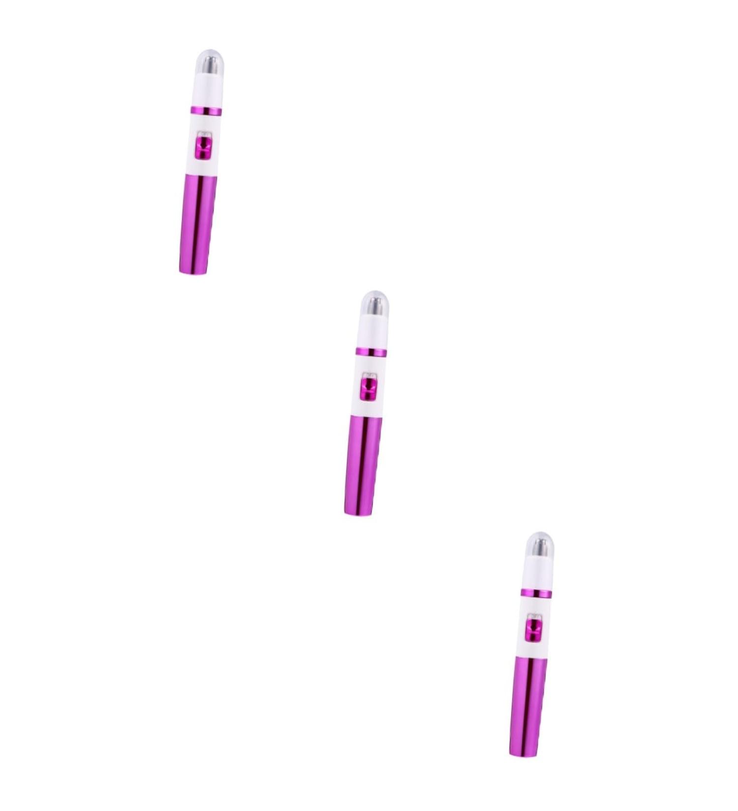 3 Pcs Electric Nose Hair Trimmer & Facial Hair Remover - Portable Battery-Powered Face Shaver & Epilator | Rosyx3pcs - Buy Online on GoSupps.com