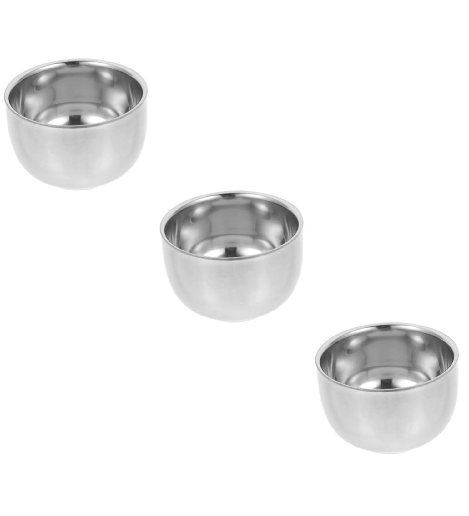 Shop Minkissy 3-Piece Men's Shaving Set | Stainless Steel Beard Bowl Razor Cream & Tools - Perfect for a Smooth Shave - Buy Online on GoSupps.com