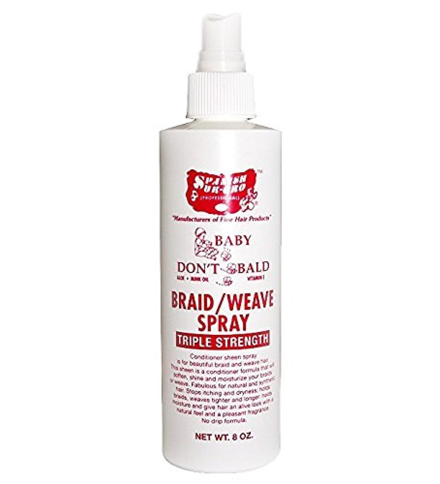Spanish Sur-Gro Baby Don't Be Bald Braid Spray 8 oz
