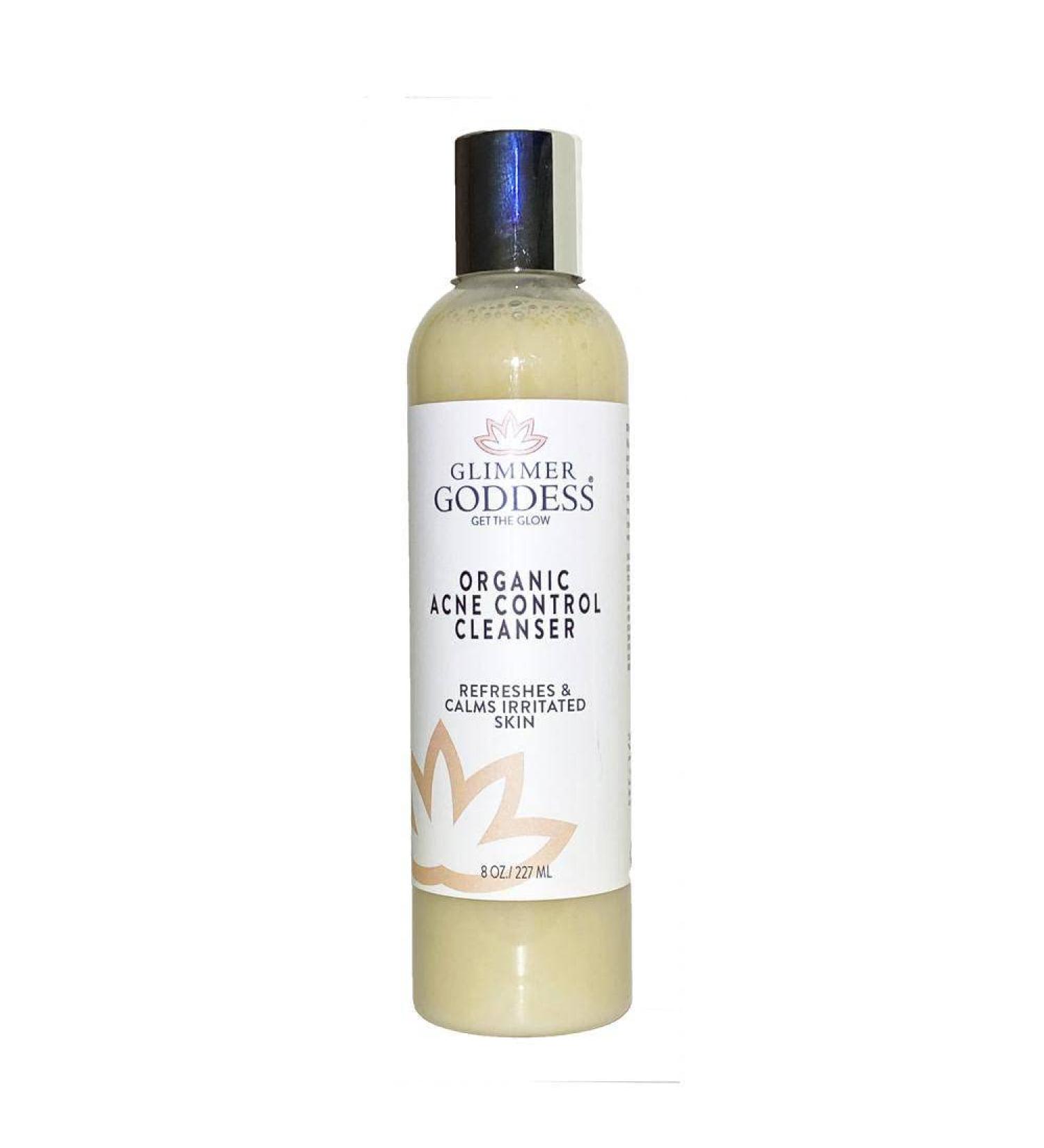 GLIMMER GODDESS Organic Acne Face Wash | Salicylic Acid Cleanser for Acne & Oily Skin 8 oz - Buy Internationally - Buy Online on GoSupps.com