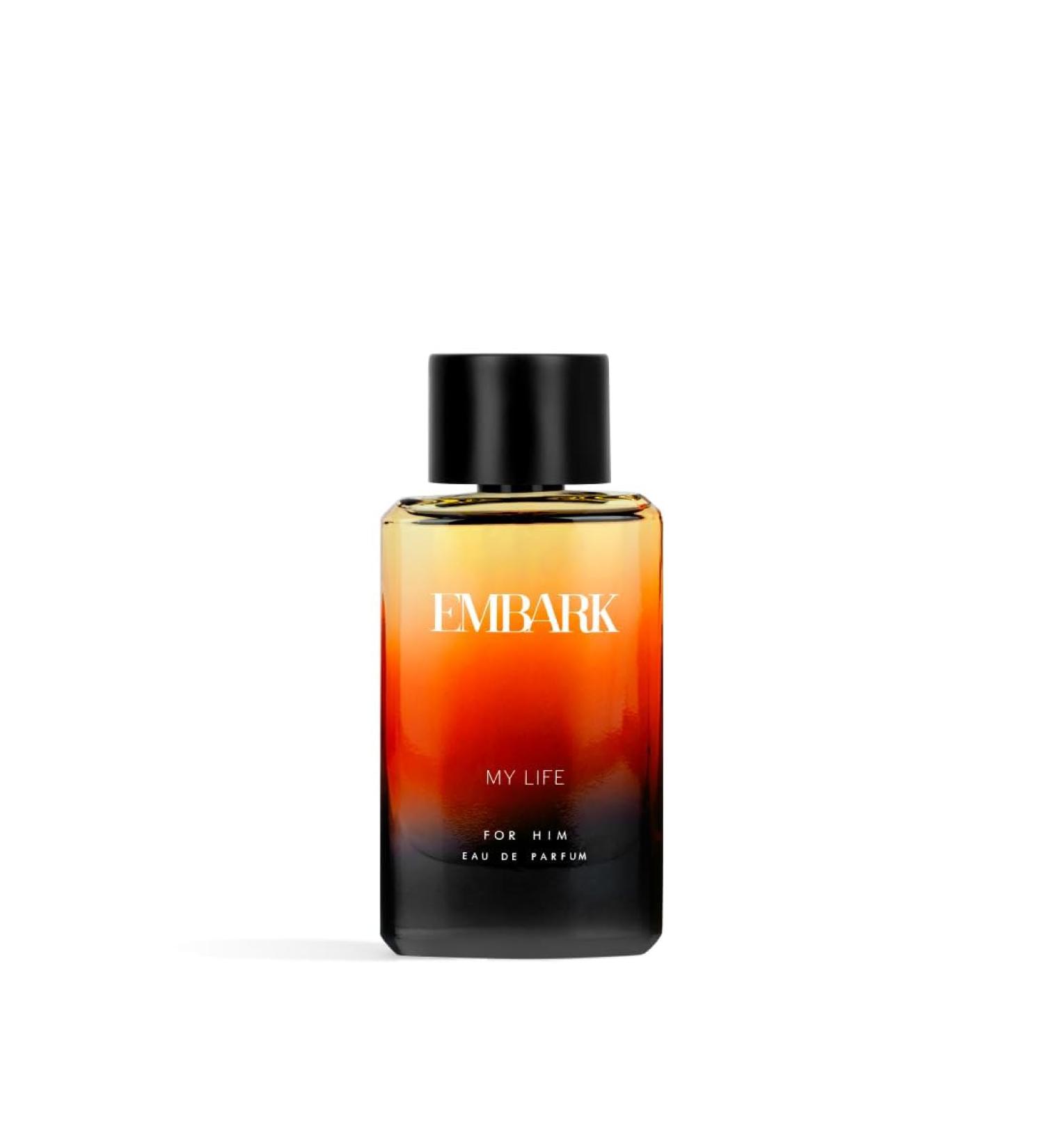 My Life For Him Liquid Perfume For Men 100ml Premium Eau De Parfum Ambery & Citrus Fragrance - Buy Online on GoSupps.com