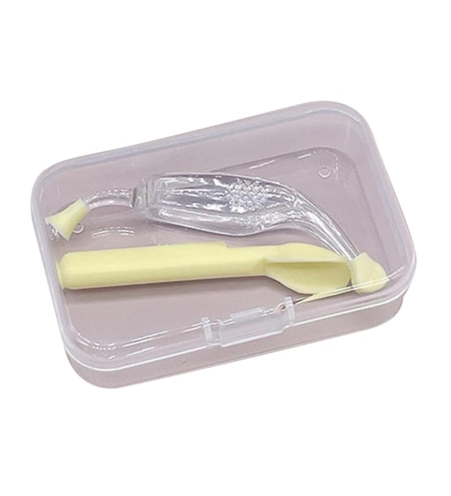 Foloda Soft Silicone Shovel Tweezers Set for Safe Contact Lens Use | Portable Yellow Organizer & Insert/Remover Tool - Buy Online on GoSupps.com