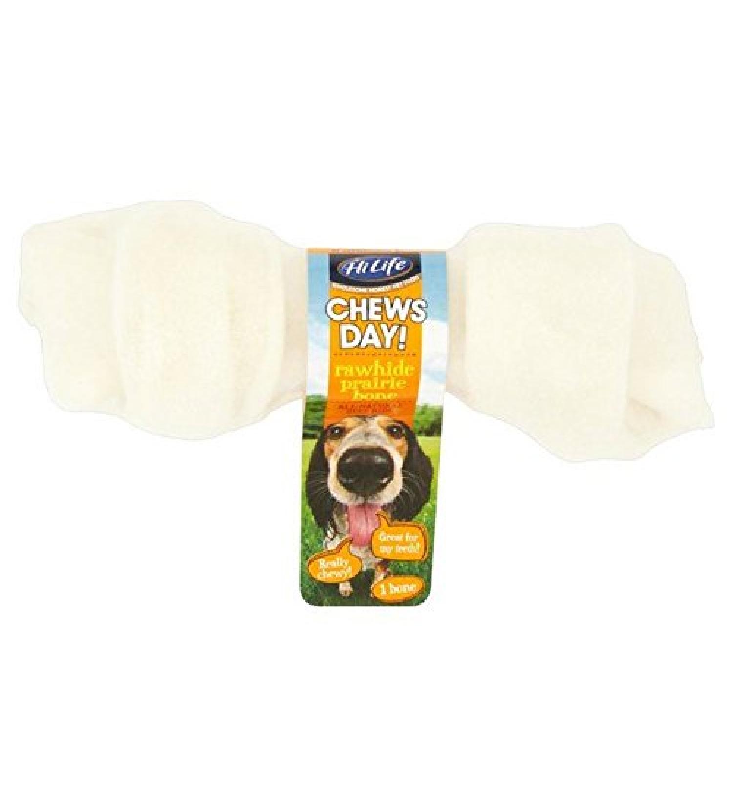 HILIFE Chews Day! Rawhide Prairie Bone (PACK OF 4)