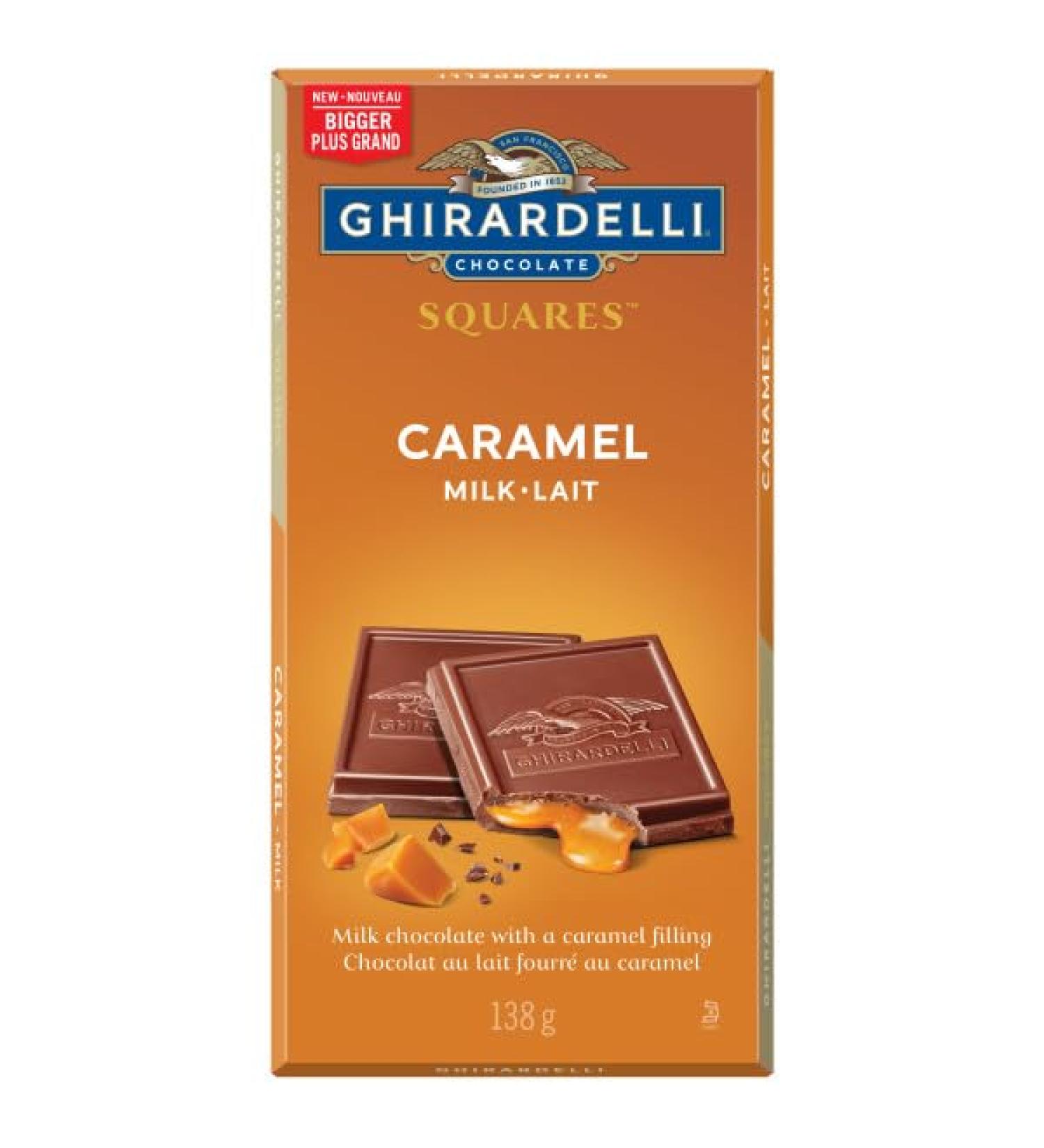 GHIRARDELLI Milk Chocolate Caramel Bar 138g - Buy Online on GoSupps.com