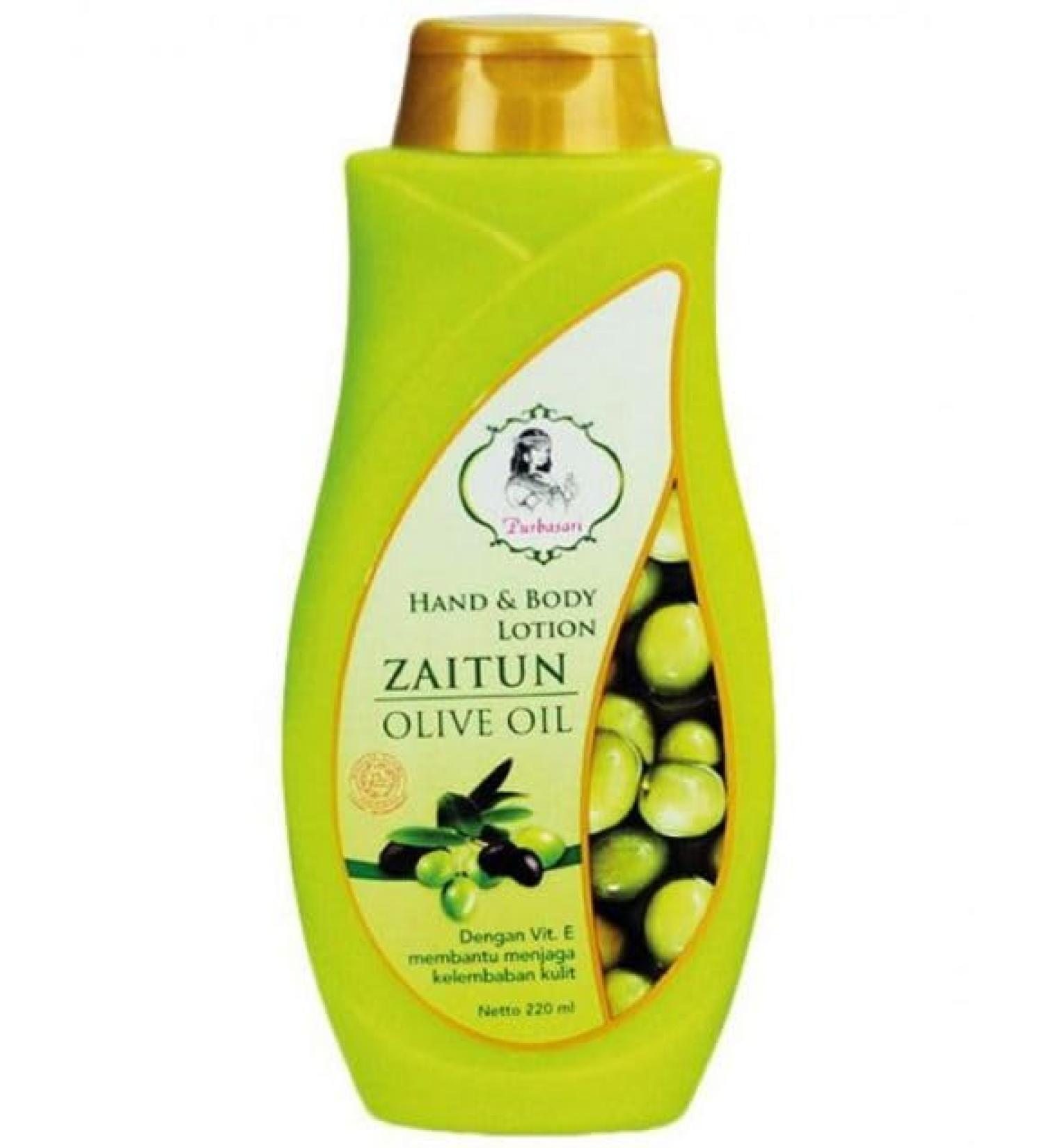 Purbasari Hand and Body Lotion Minyak Zaitun Olive Oil 200 ml (Pack of 1)