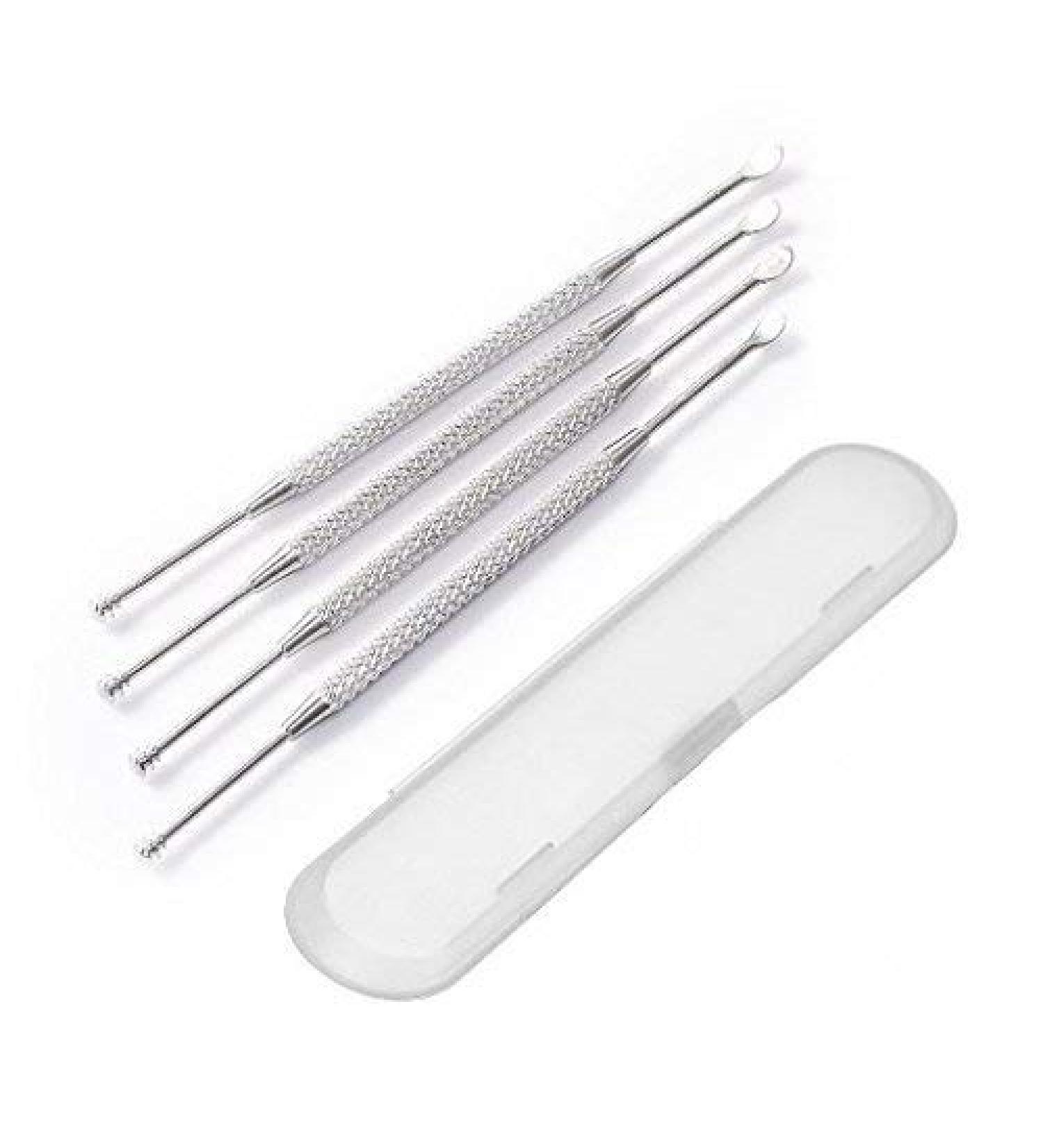 Hiibaby Stainless Steel Ear Pick Remover Curette - 4PCS Earwax Removal Kit for Humans - Buy Online on GoSupps.com