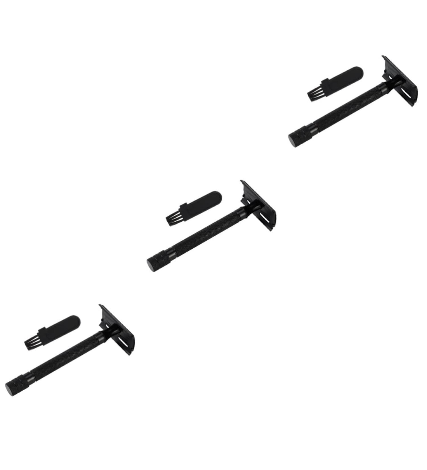 Healeeved 3ST Manual Double-Sided Razor - Adjustable Aluminum Alloy T-Handle | Premium Steel for a Closer Shave | International Shipping Available - Buy Online on GoSupps.com