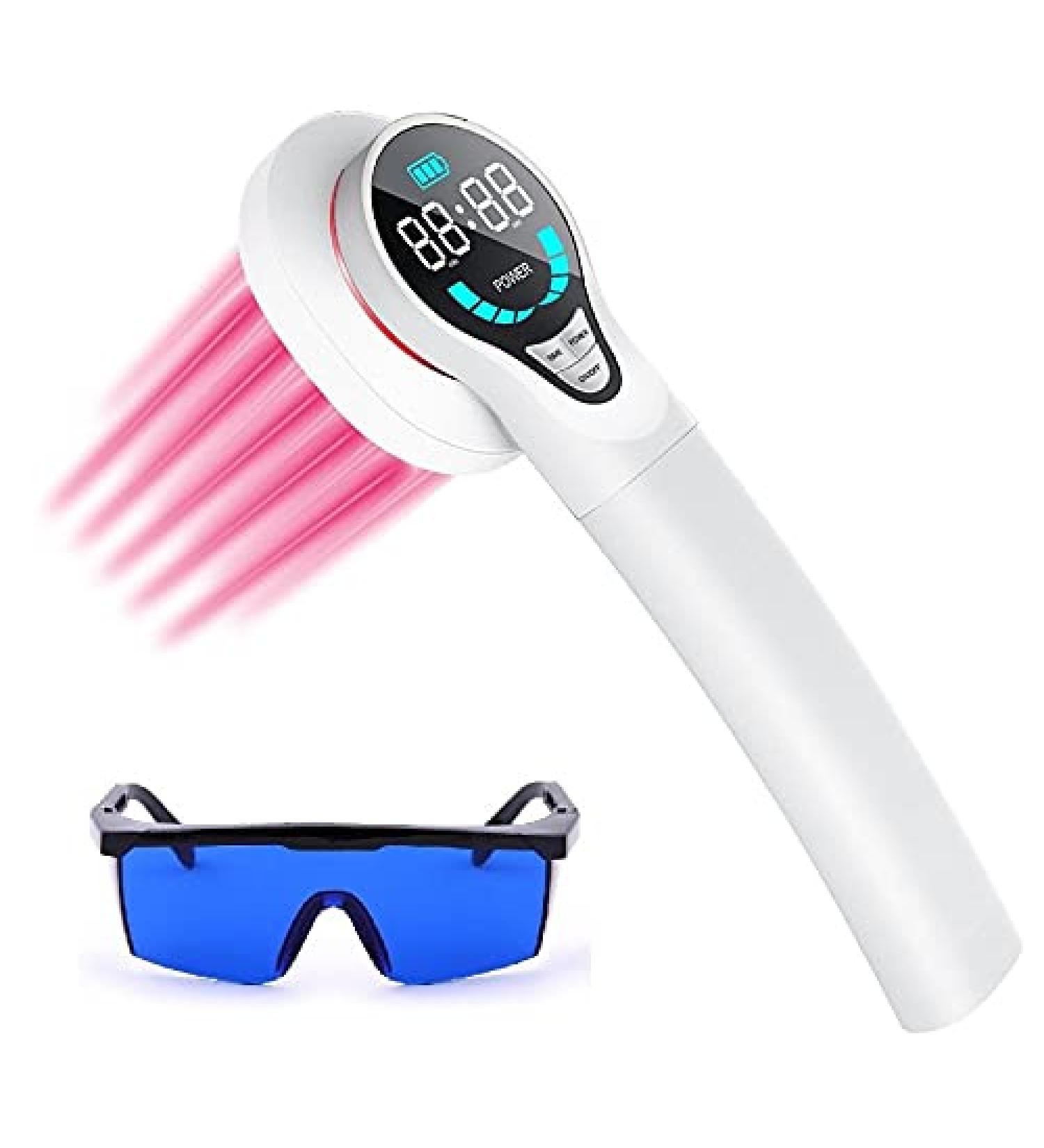 LASTEK Upgraded Portable Pain Relief Device 13 x 650nm+4x 808nm Red Light Therapy for Shoulder Back Muscle Knee Joints Pain Safe Harmless - Buy Online on GoSupps.com