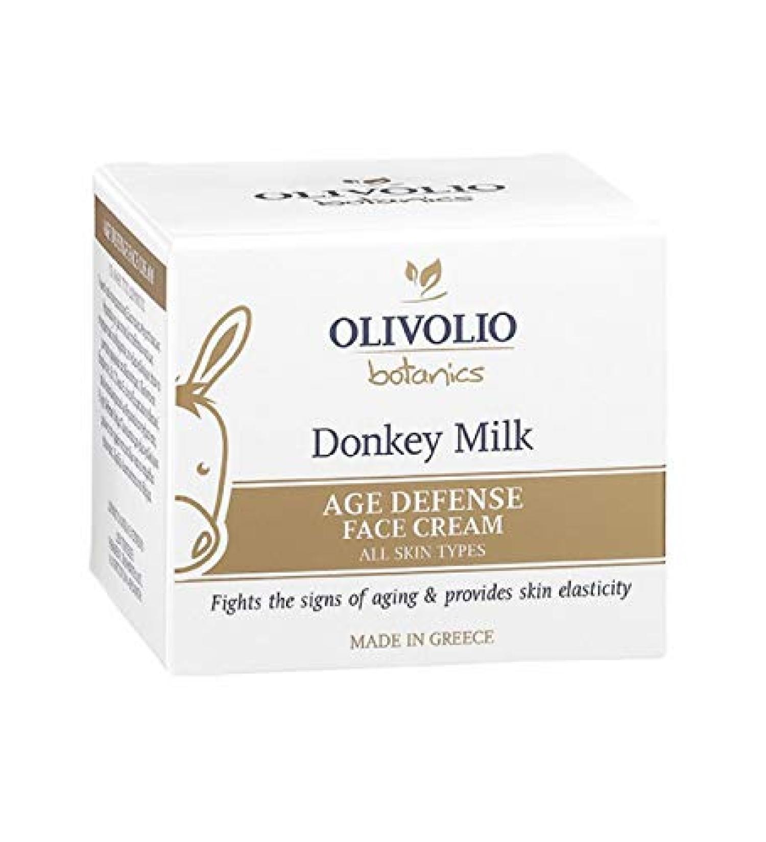 Olivolio Botanics 92% Natural Anti-Aging / Anti-Wrinkle with Donkey Milk / Olive Oil - No Mineral Oil or Parabens
