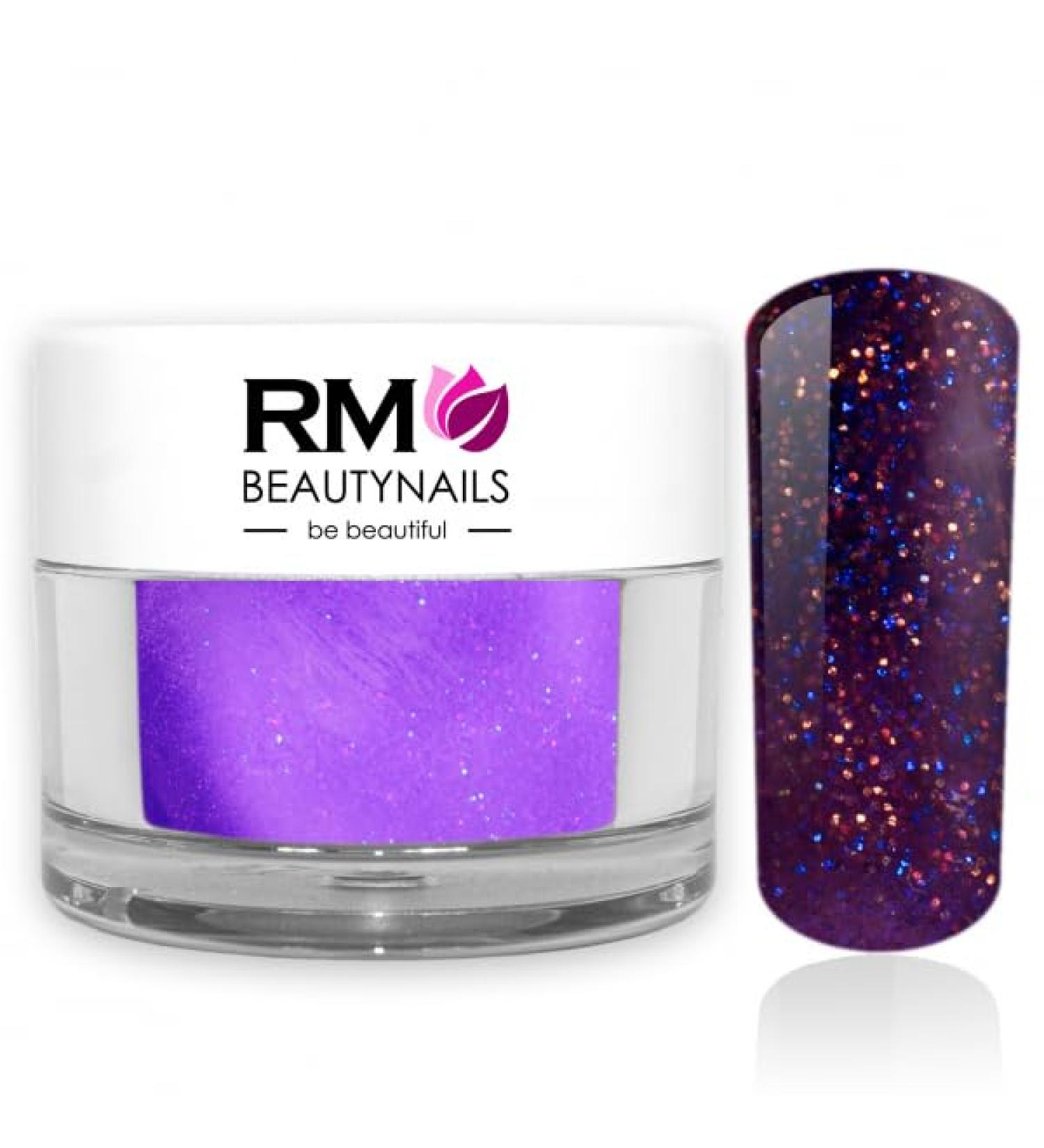 Acrylic Color Powder Purple Glitter - 10g for Nail Design | RM Beautynails - International Shipping Available - Buy Online on GoSupps.com