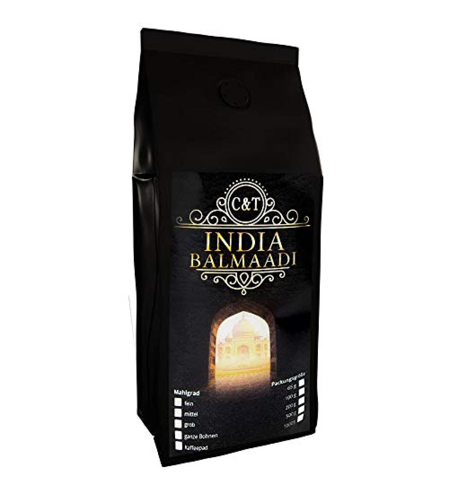 C&T India Balmaadhi Estate Espresso Organic Vari t Rein caf moulo (500 g)
