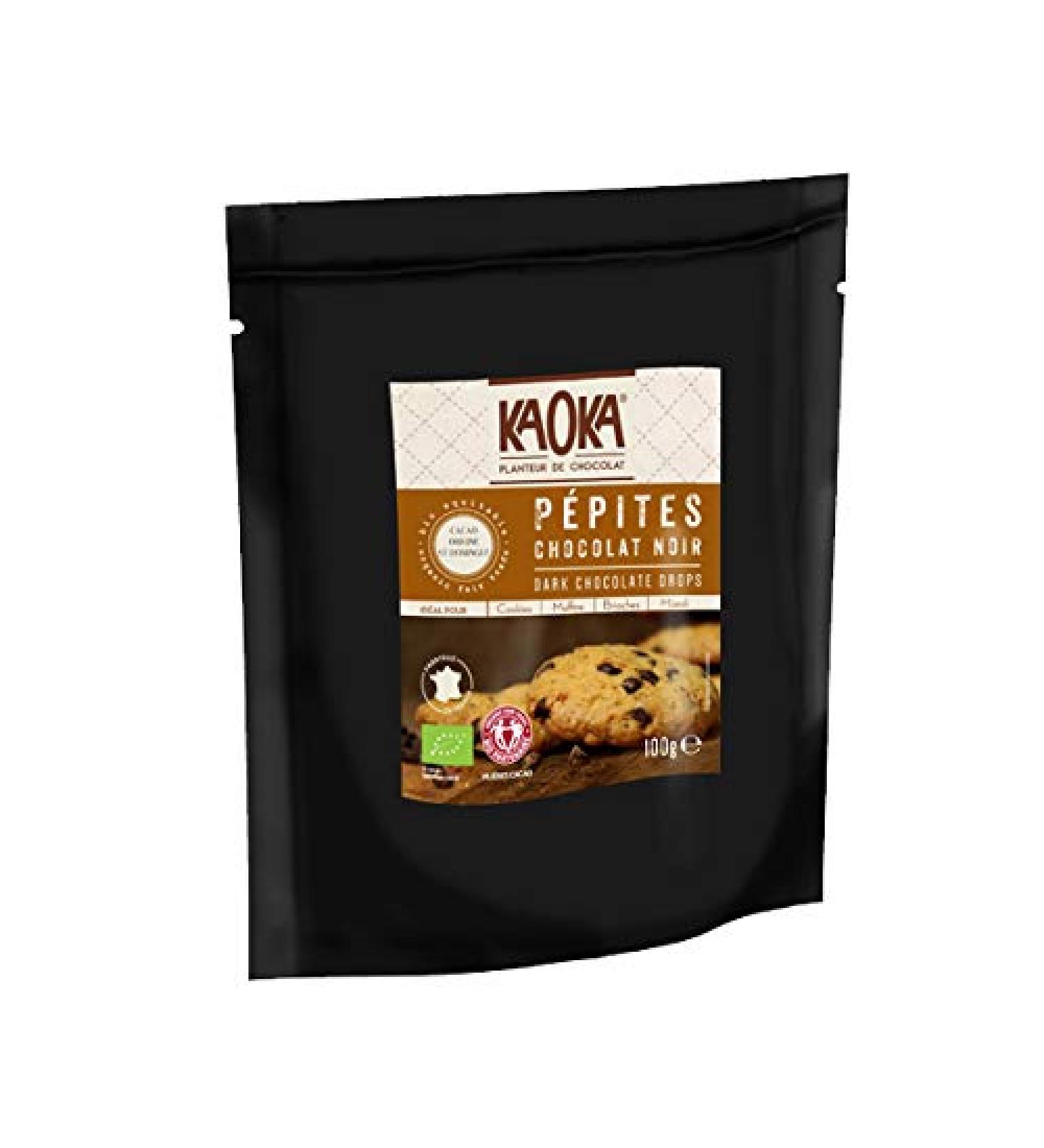Kaoka - Dark Chocolate Chips 50% 100G - Sold per unit - Buy Online on GoSupps.com