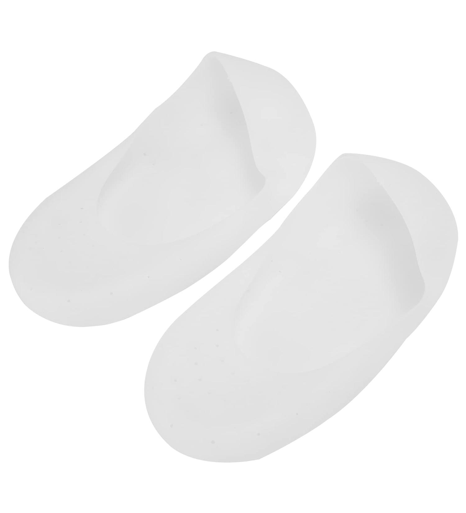 Premium Silicone Foot Protection Socks Breathable Soft Shock-Damping Moisturizing Design Large White Size - Buy Online on GoSupps.com