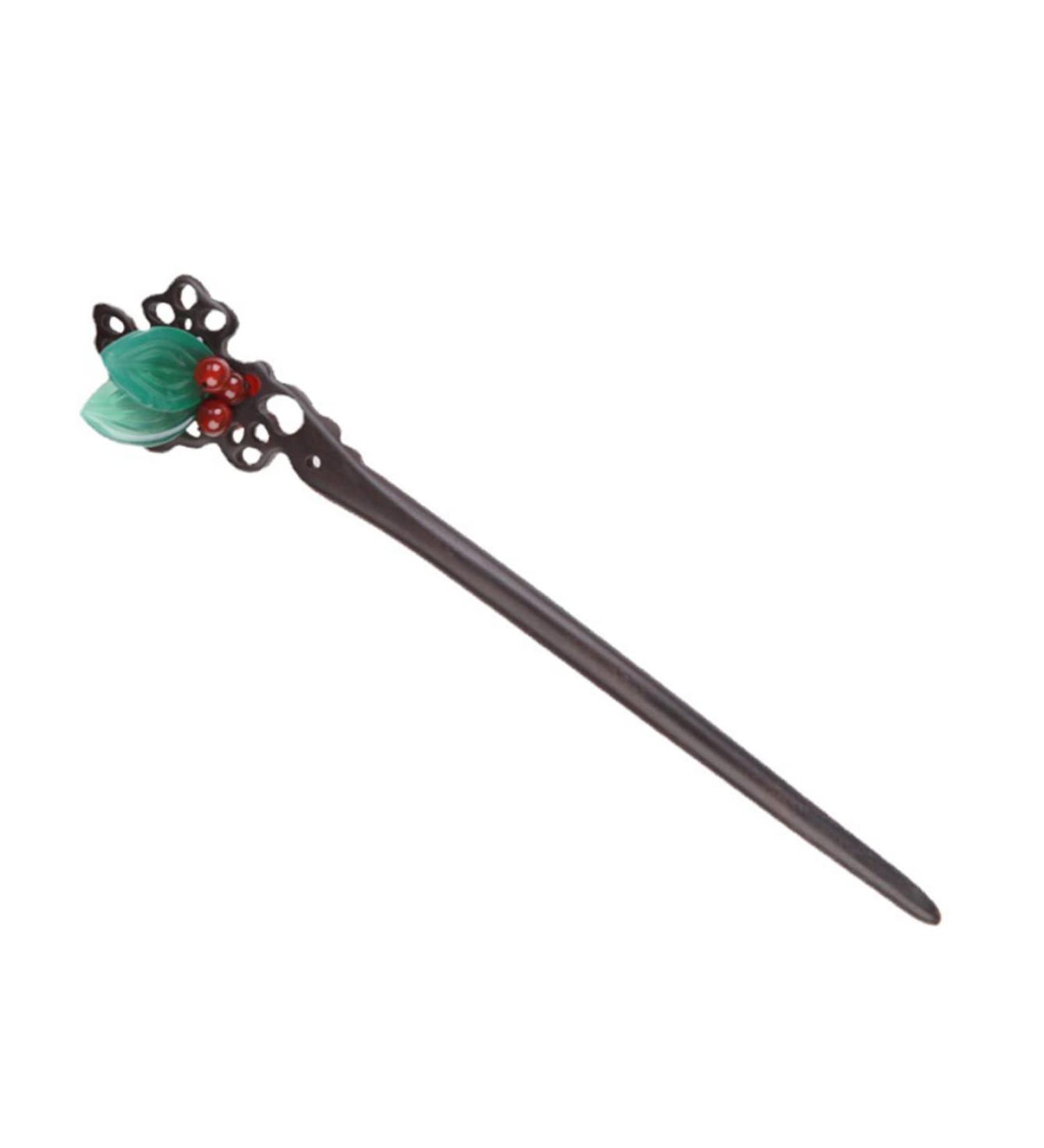 LALAFINA Antique Style Leaf Hairpin Womens Hair Clips Women Hair Sticks Ancient Style Headdress Headwear for Women Hanfu Hair Accessories Wooden Hair Stick Chopsticks Miss Manual - Buy Online on GoSupps.com
