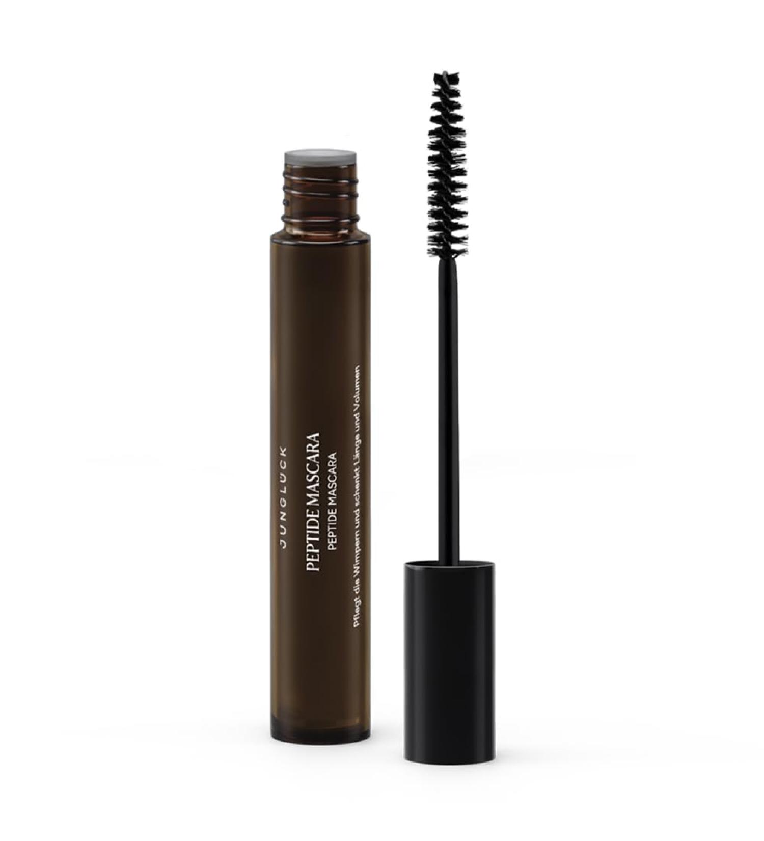 JUNGL CK Peptide Mascara Vegan - Mascara noir sans huiles min rales - Pour des cils longs denses et noirs profonds - Sans bavures avec un actif peptidique un acide hyaluronique et de l'huile de - Buy Online on GoSupps.com