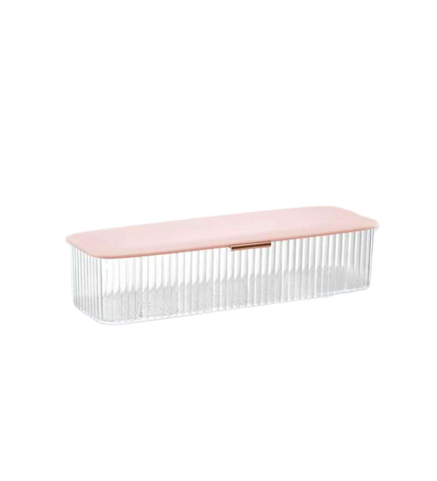 AirTime Pink Storage Organizer for Colored & Disposable Contact Lenses - Universal Transparent Box for All Brands - Ideal for Daily Use - Buy Online on GoSupps.com