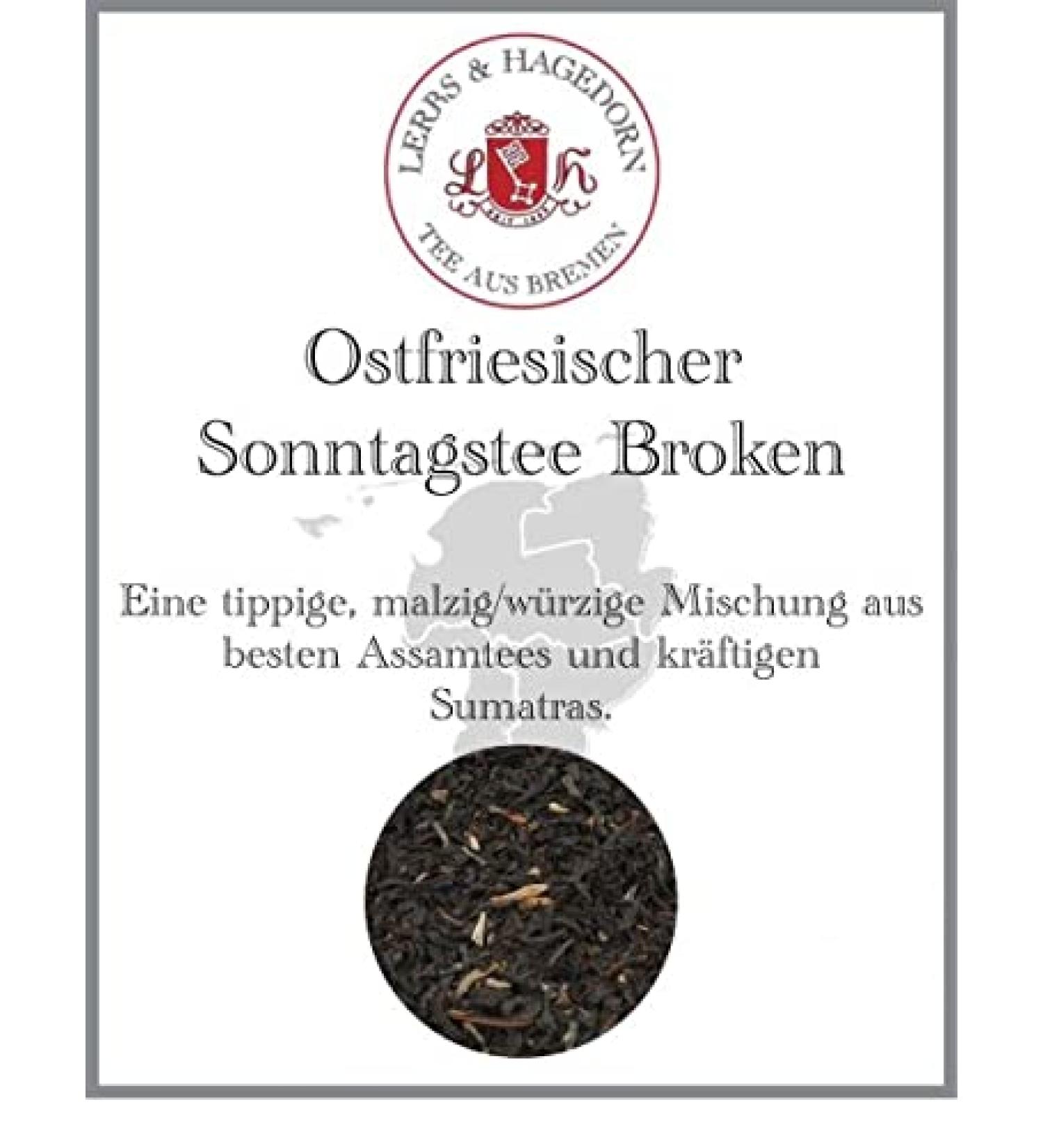  Lerbs & Hagedorn Broken East African Sunday Tea 250g - Buy Online on GoSupps.com