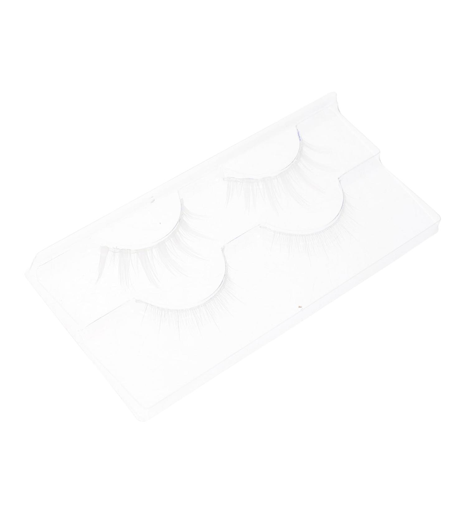 DOITOOL 2 Pairs White False Eyelashes 3d Makeup Tools Chemical Fiber Artificial - Buy Online on GoSupps.com