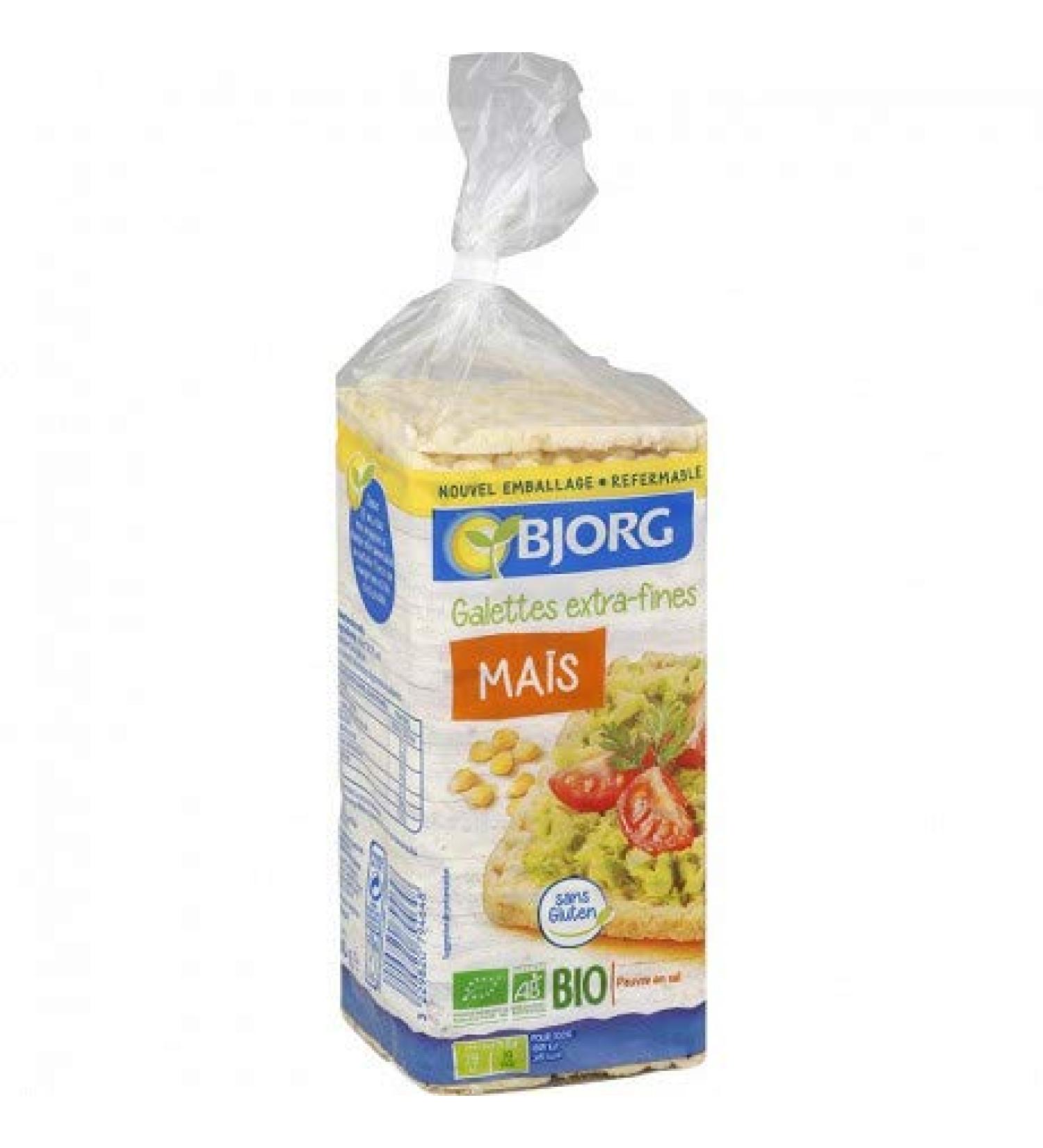 BJORG - Extra Thin Corn Cakes 130G - Pack of 4 - Buy Online on GoSupps.com