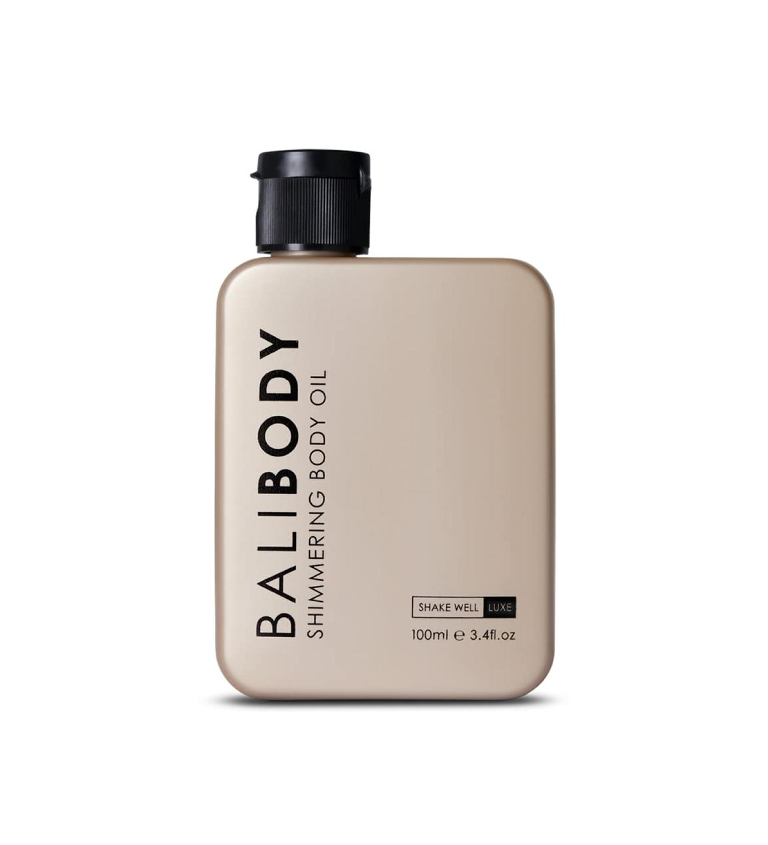 BALI BODY Shimmering Body Oil - Natural Bronzed Sheen | Fast-Drying & Lightweight | 100ml/3.4fl oz | Australian Made & Vegan - Buy Online on GoSupps.com