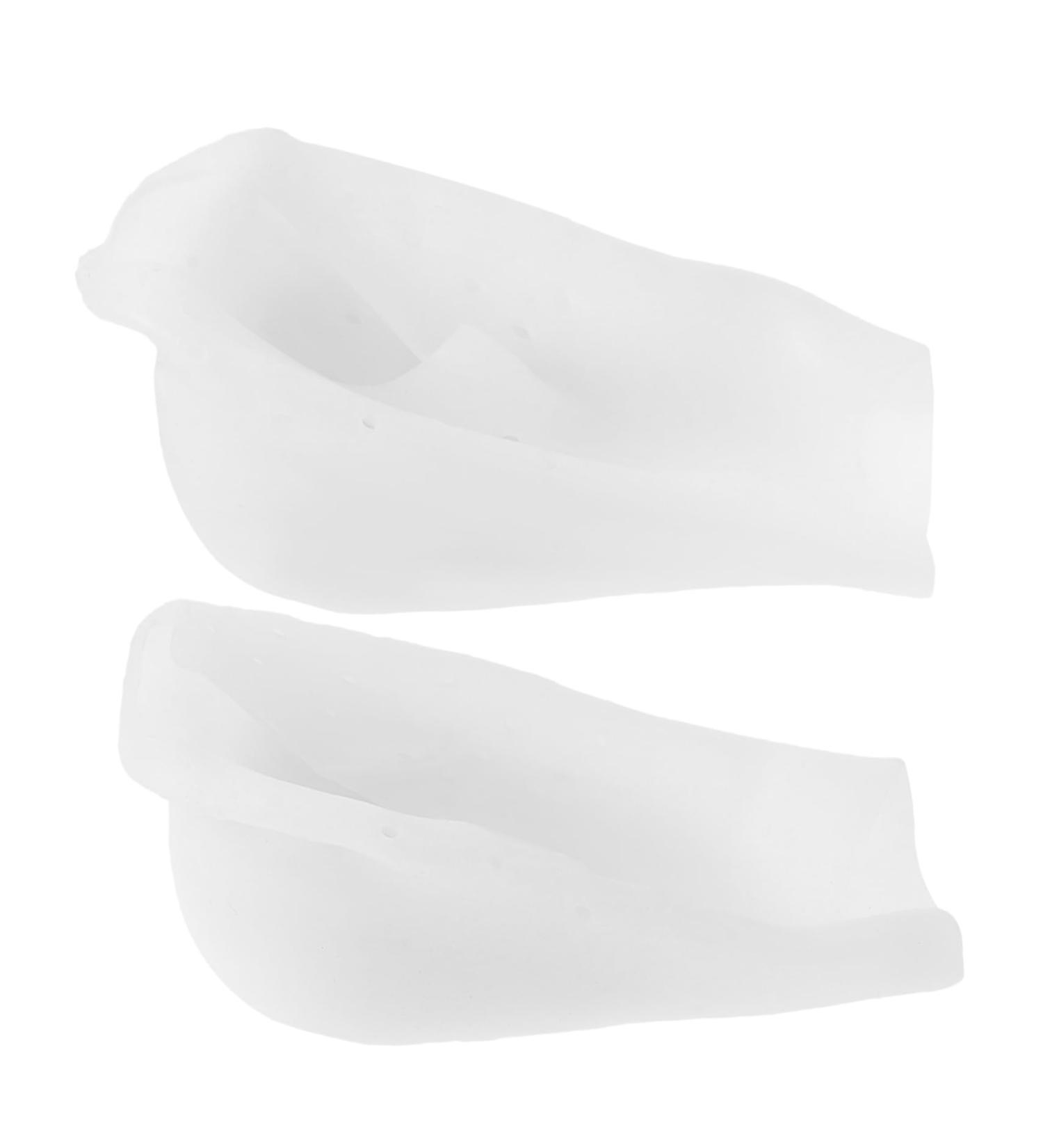 FRCOLOR Silicone Heel Cushions - Prevention Heel Pad & Inserts White Size 8 for Comfort & Support - Ideal for Pain Relief - International Shipping Available - Buy Online on GoSupps.com