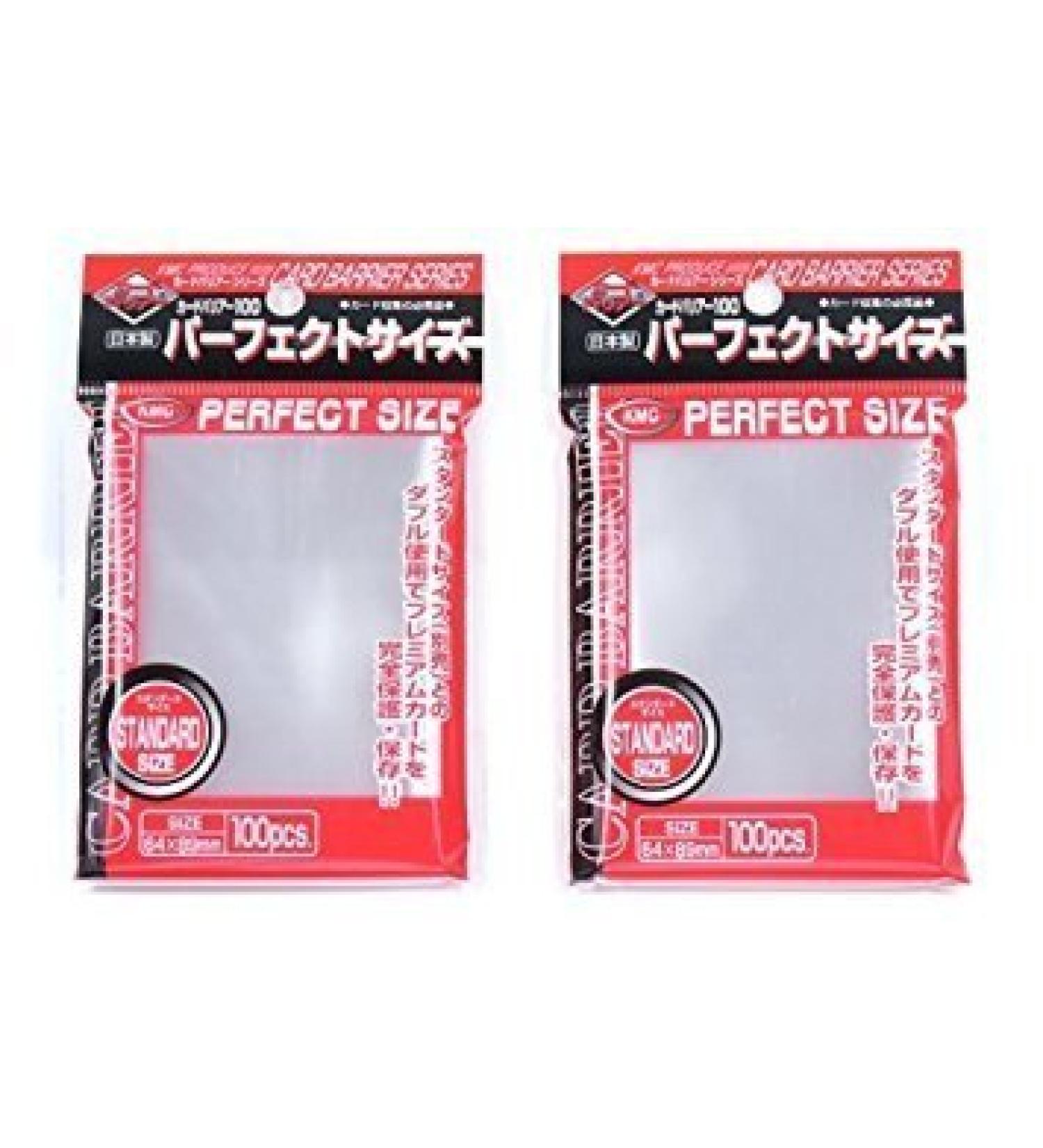 3 Set KMC 100 Pochettes Card Barrier Perfect Size Soft Sleeves ( Total 6 Pacs )