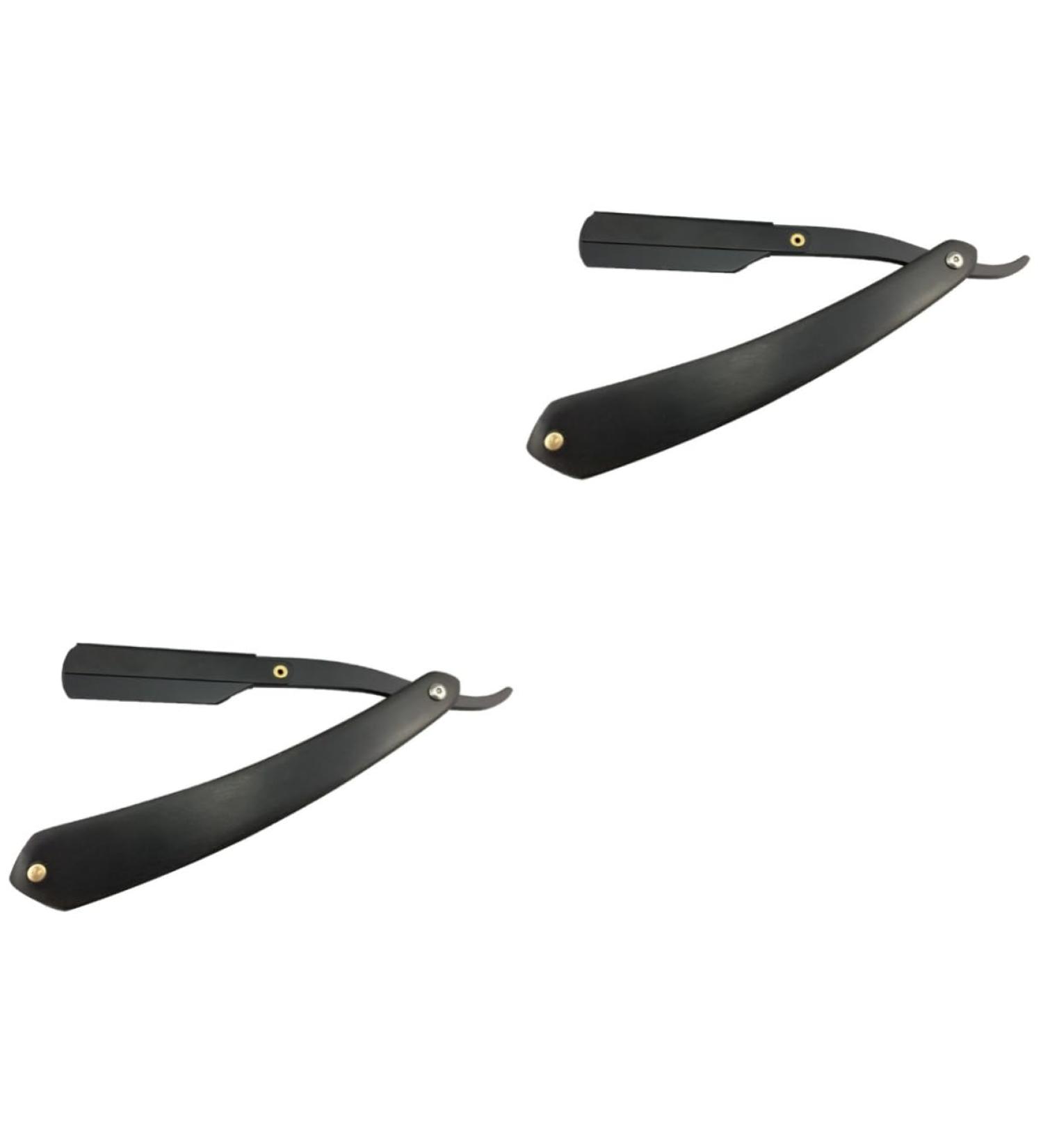 Fomiyes Men's Razor - Portable Wooden Handle Barber Razor | High-Quality Metal Manual Hair Removal Tool - Buy Online on GoSupps.com