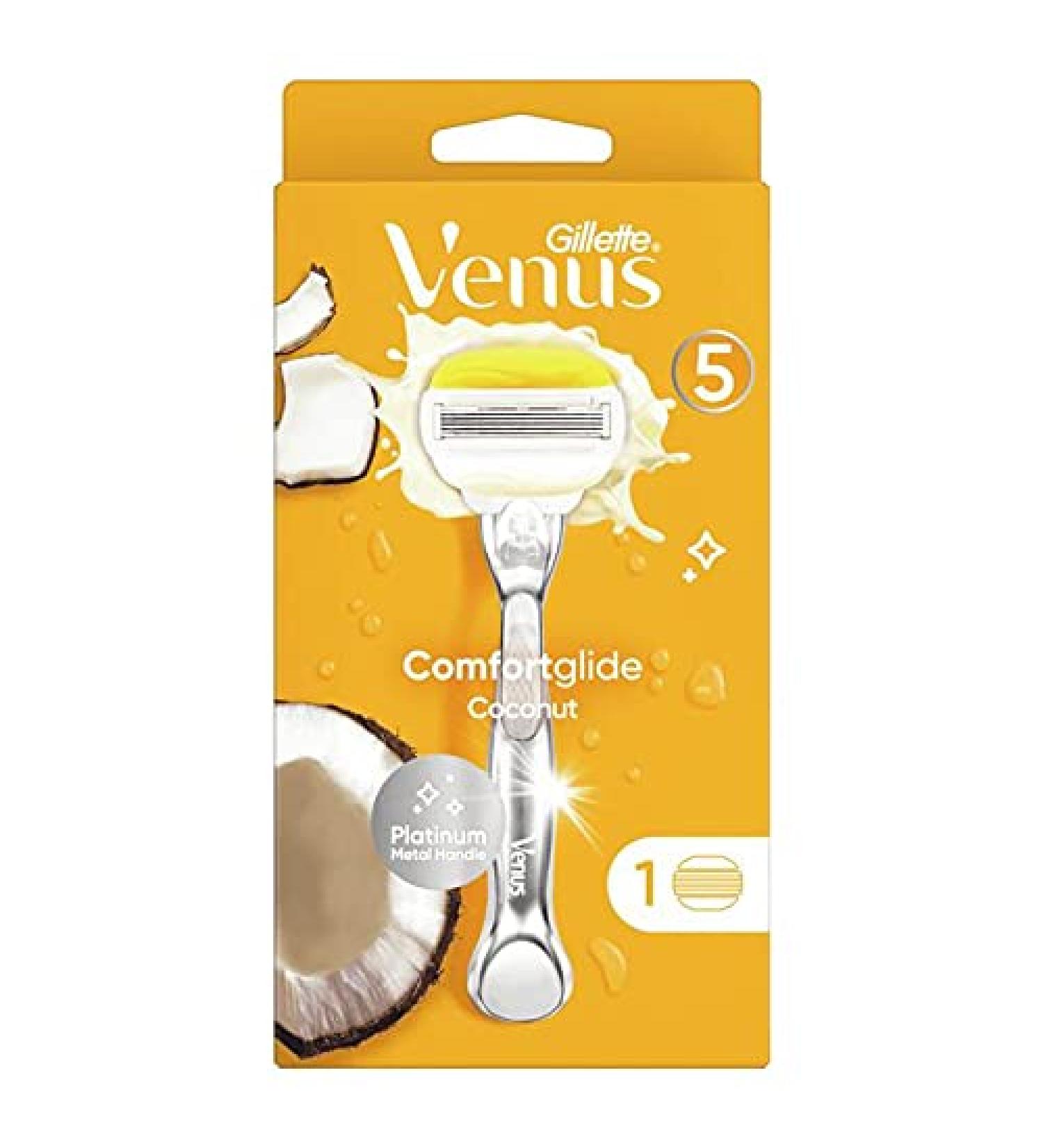 Gillette Venus Comfortglide Coconut Shaving System - 1 Piece | Smooth Shave Anywhere - International Shipping Available - Buy Online on GoSupps.com